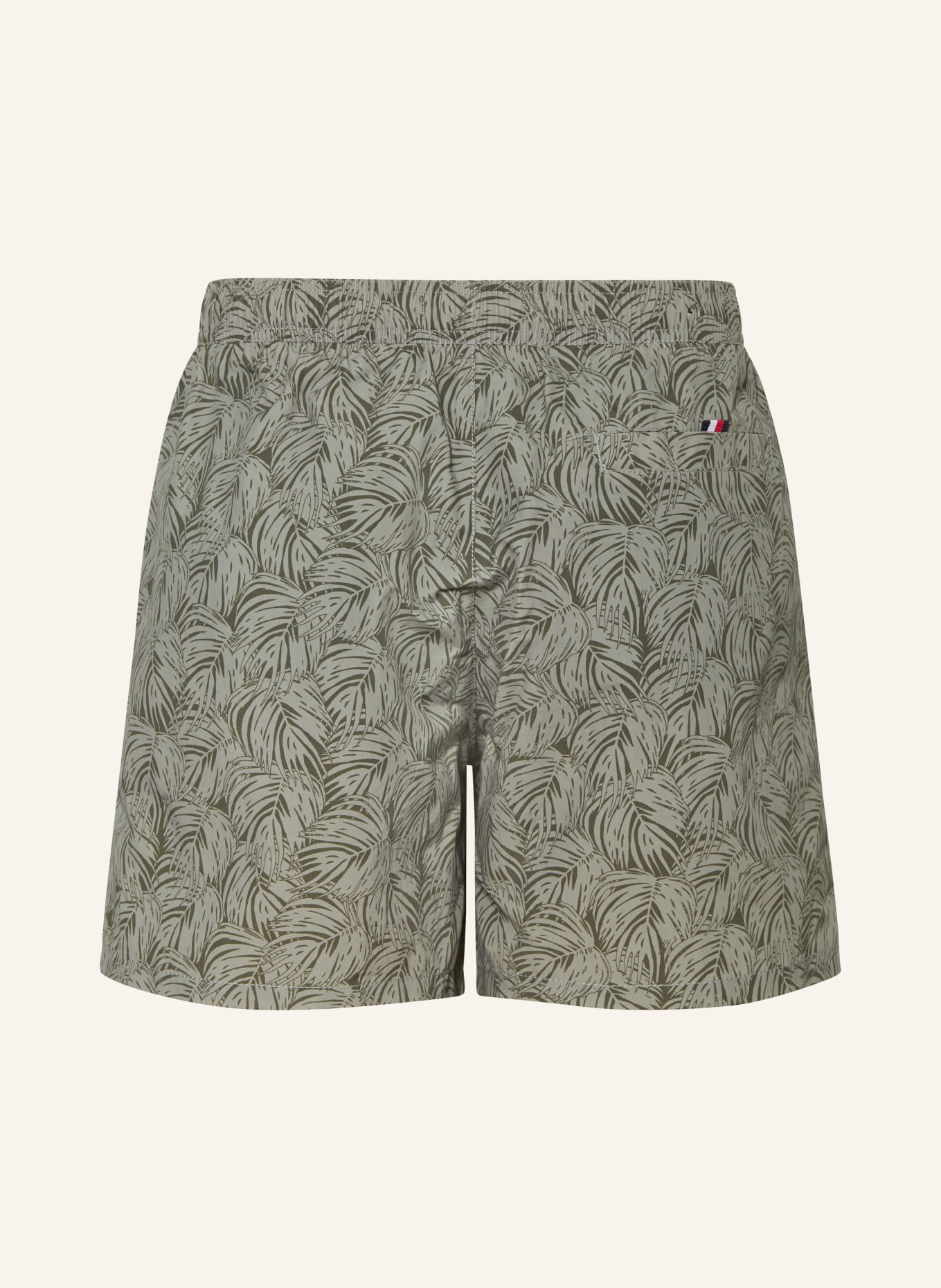 TOMMY HILFIGER plavky: ZELENÁ / BÍLÁ