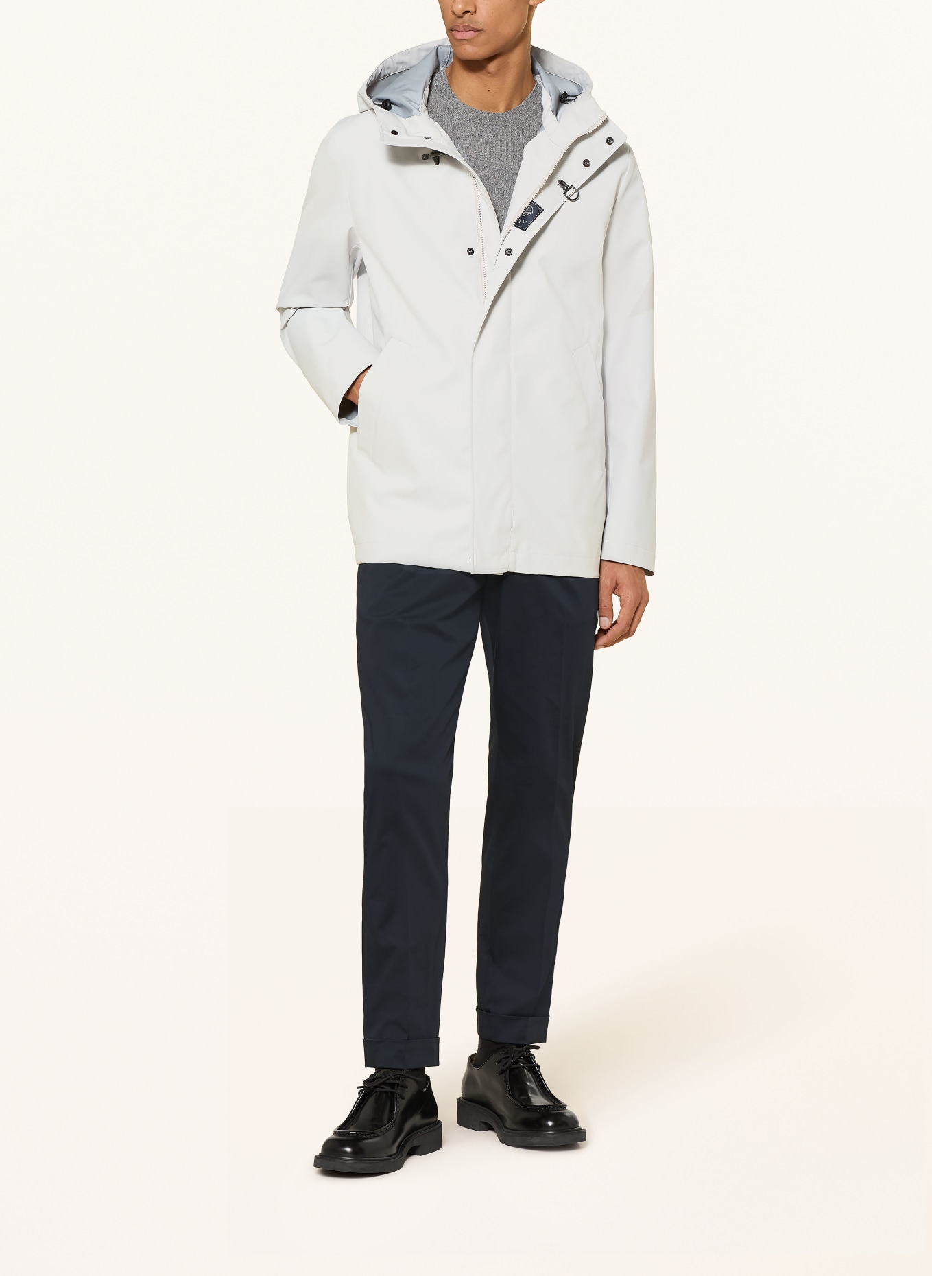 Fay jacket: LIGHT GRAY