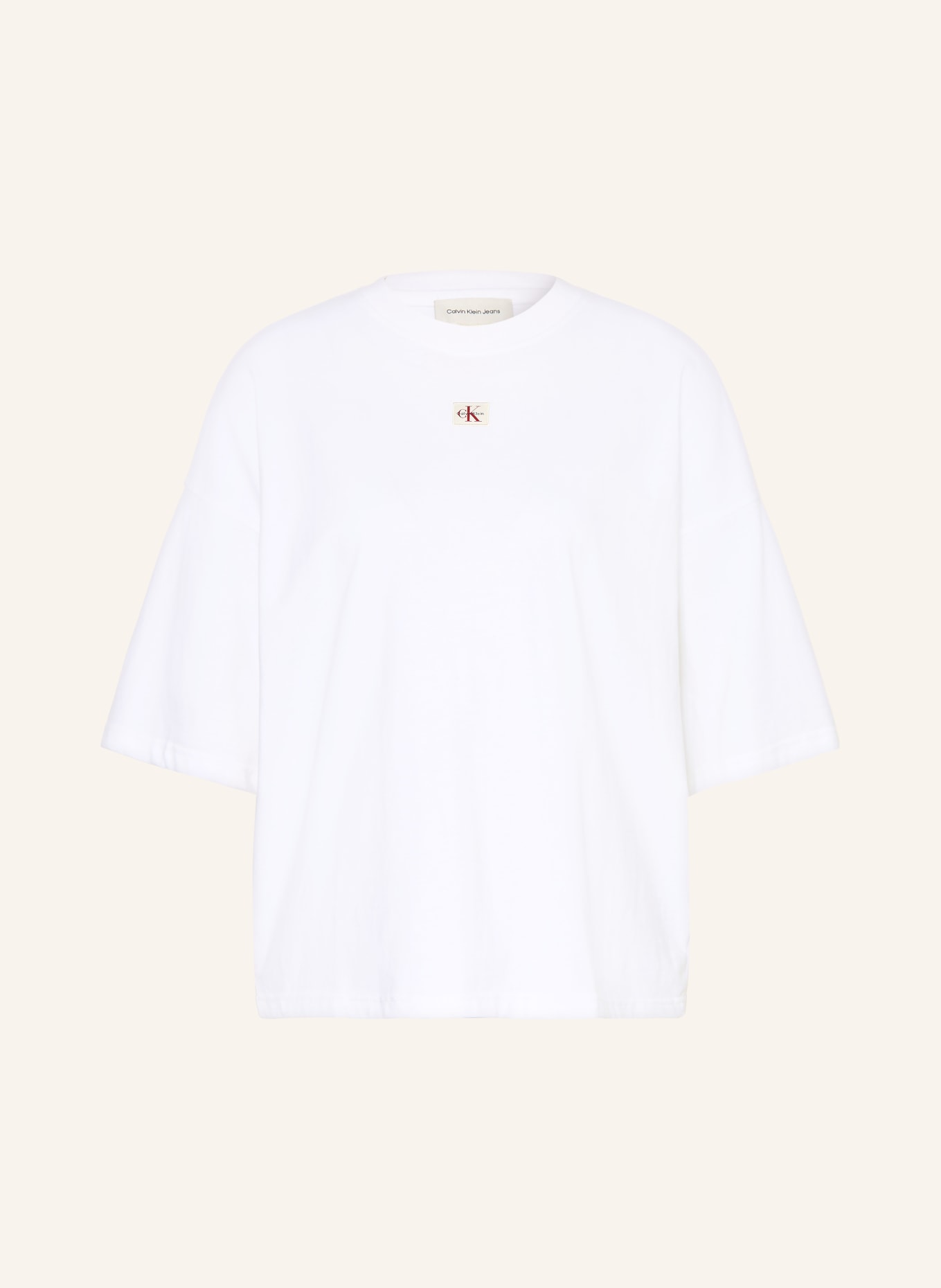 Calvin Klein Jeans Oversized-Shirt: WEISS