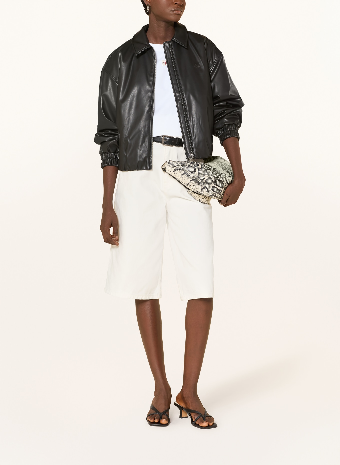 Calvin Klein Jeans Oversized-Shirt: WEISS