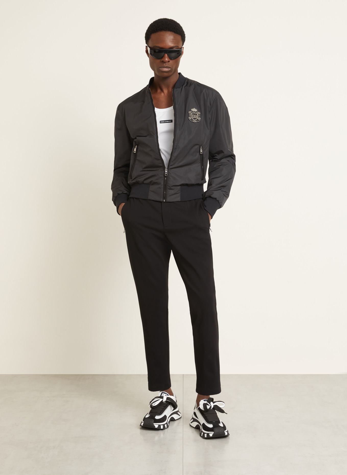 DOLCE & GABBANA Broek in joggingstijl: ZWART