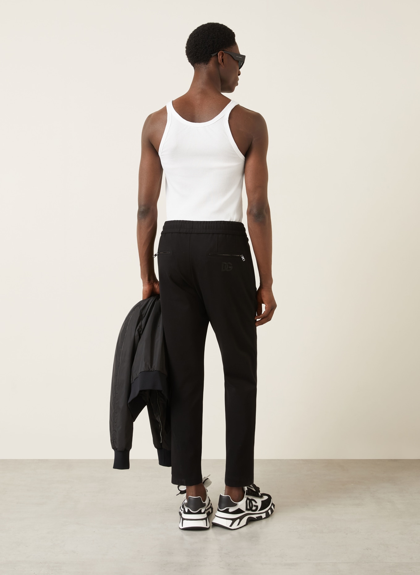 DOLCE & GABBANA Broek in joggingstijl: ZWART