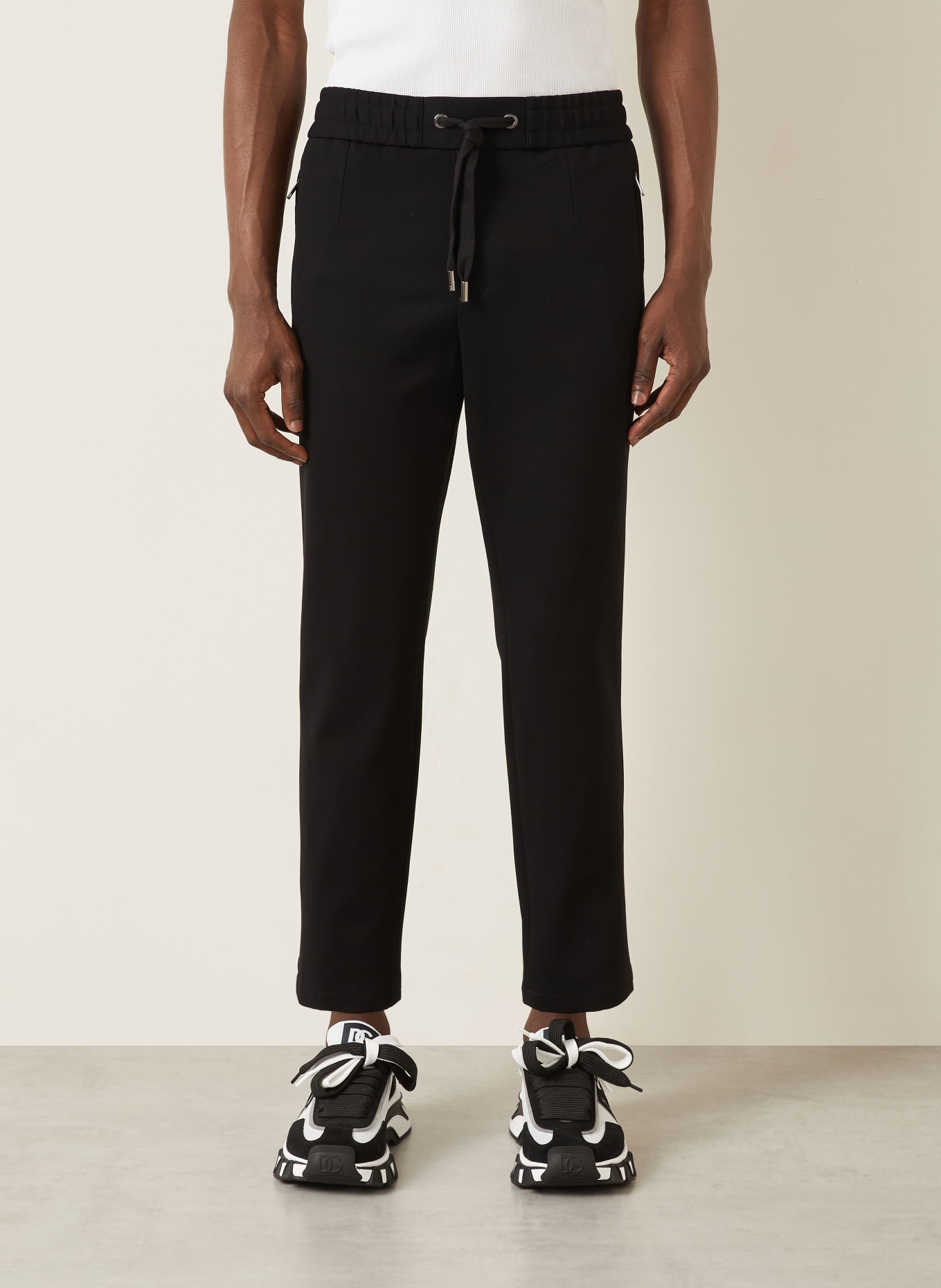 DOLCE & GABBANA Broek in joggingstijl: ZWART