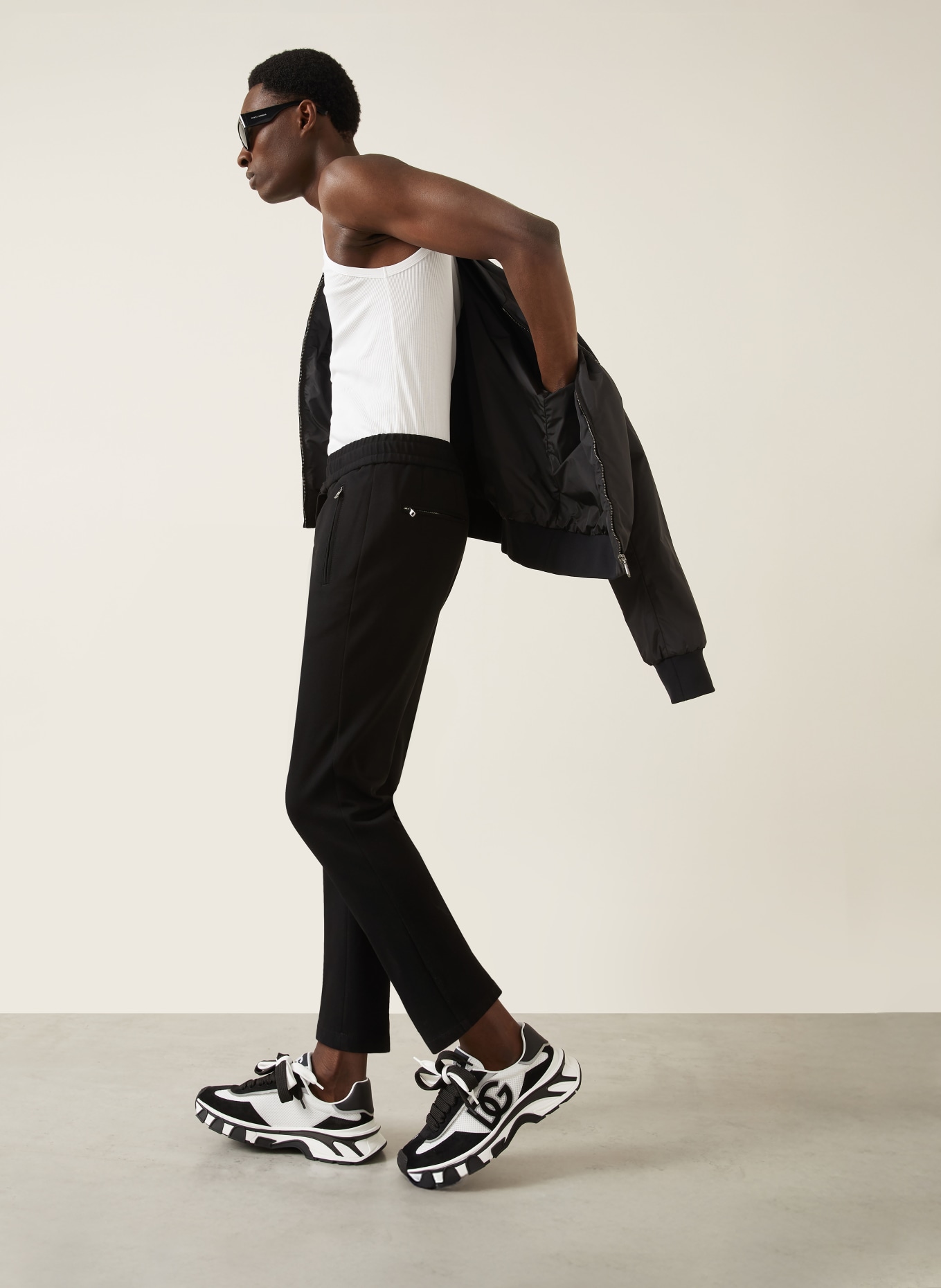 DOLCE & GABBANA Broek in joggingstijl: ZWART