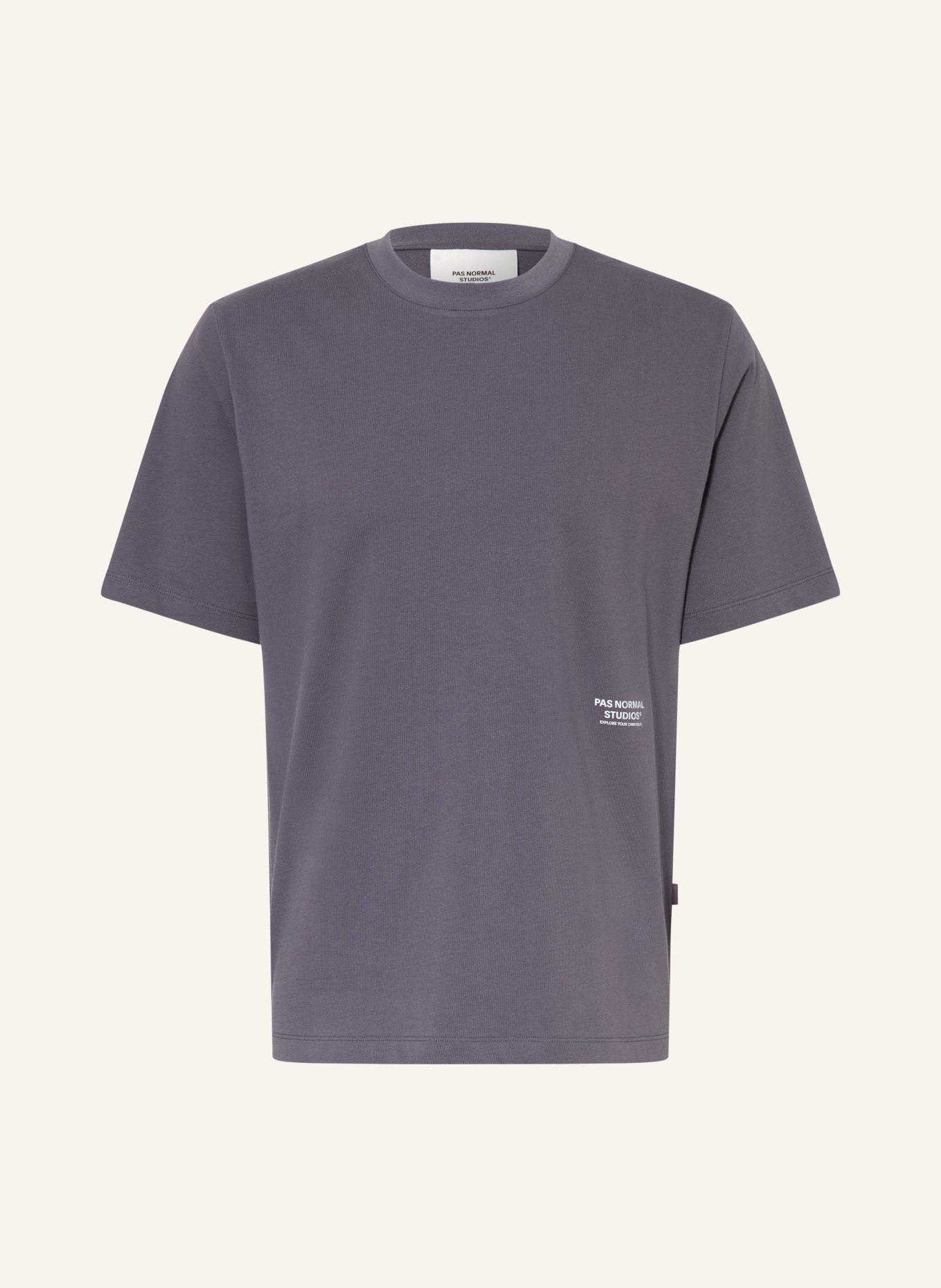 PAS NORMAL STUDIOS T-shirt OFF-RACE: GRIS FONCÉ