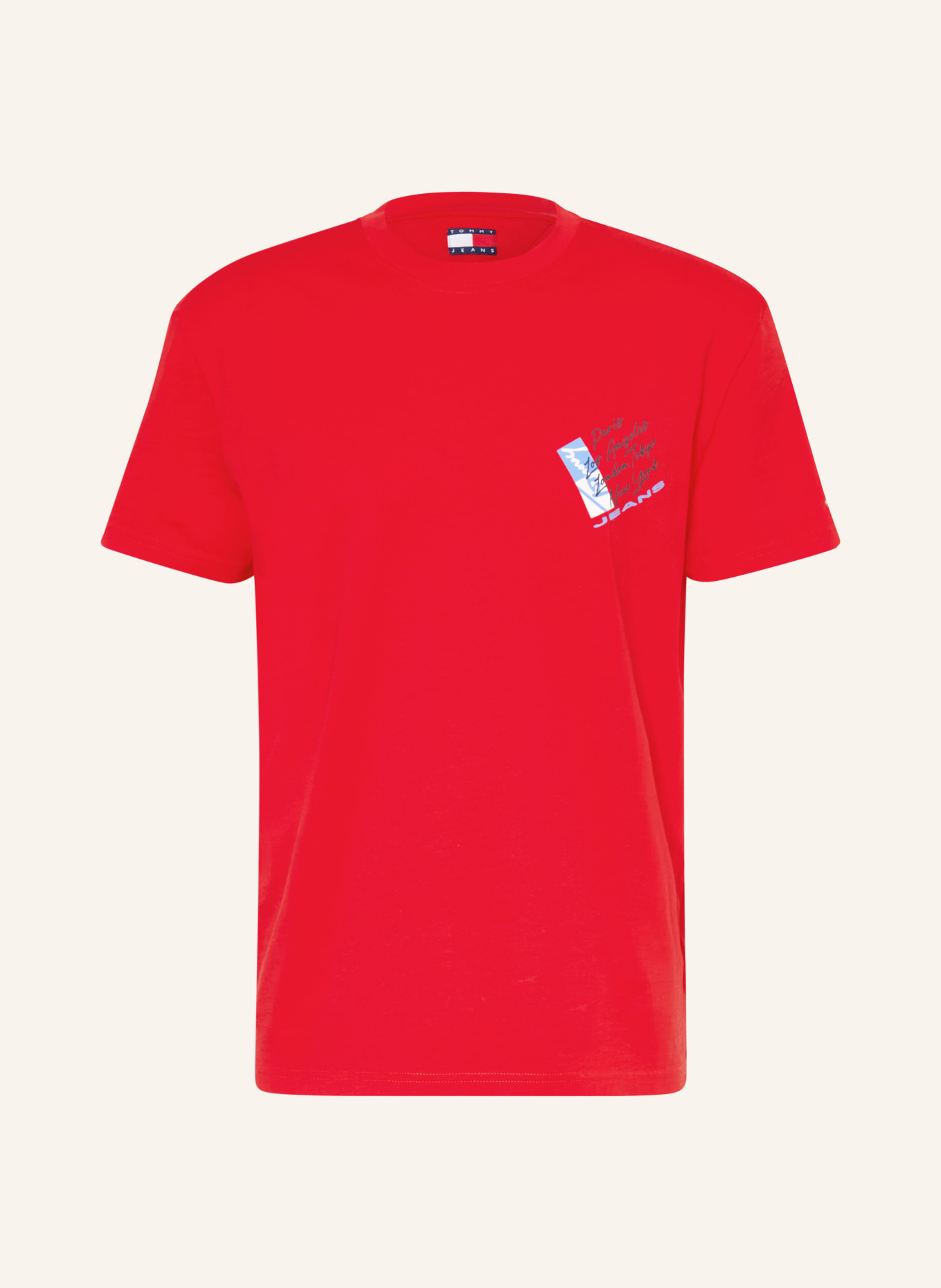 TOMMY JEANS T-Shirt: ROT