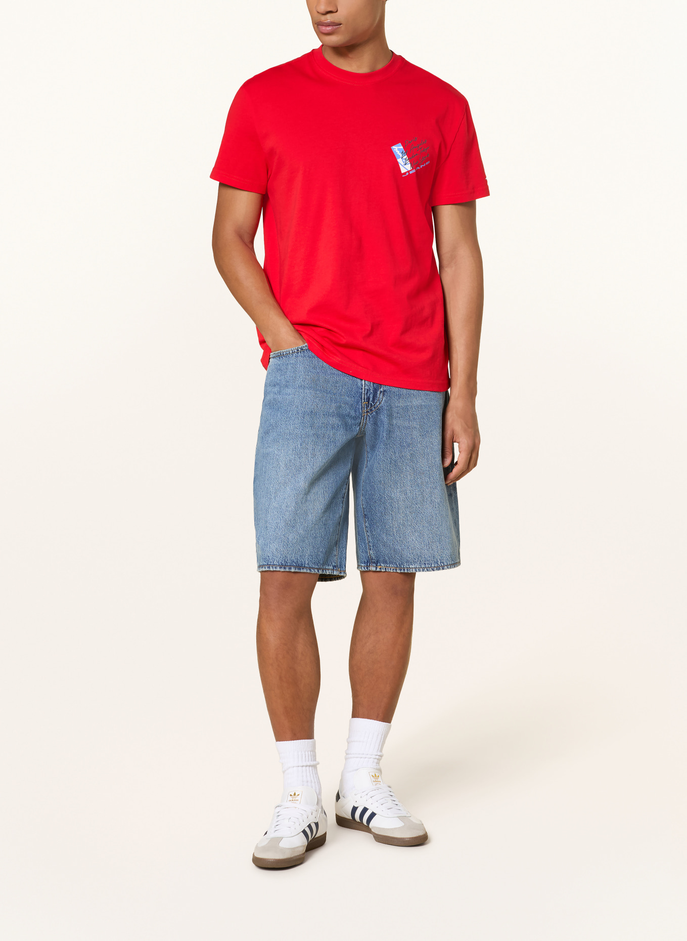 TOMMY JEANS T-Shirt: ROT