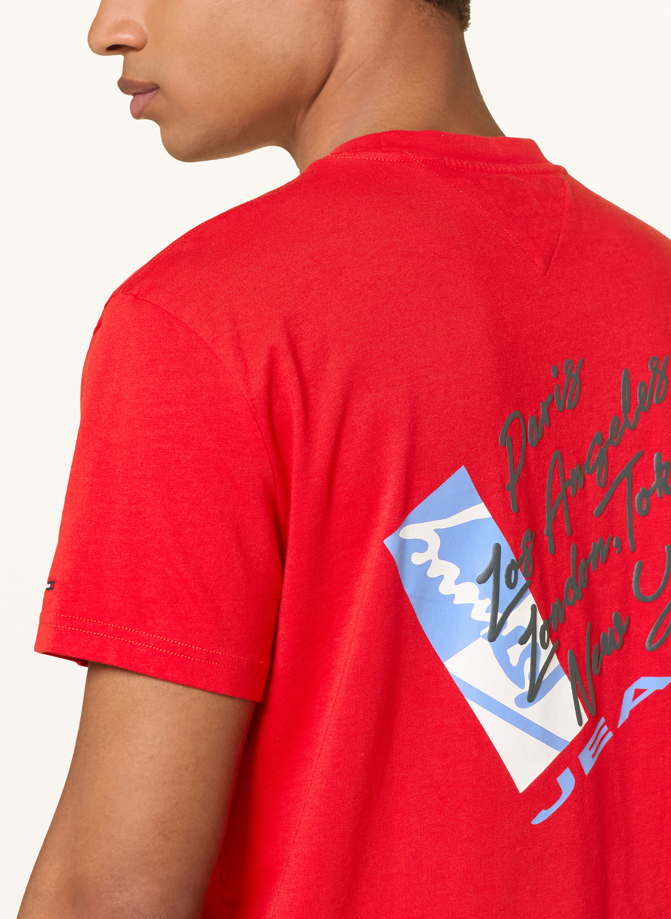 TOMMY JEANS T-Shirt: ROT