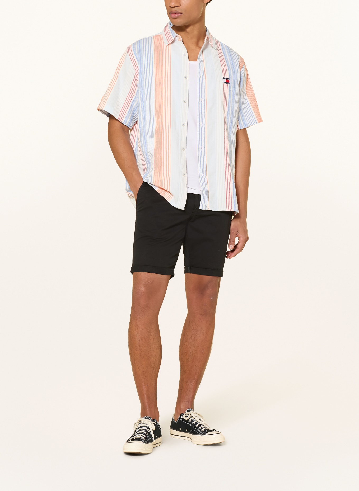 TOMMY JEANS korte broek: ZWART