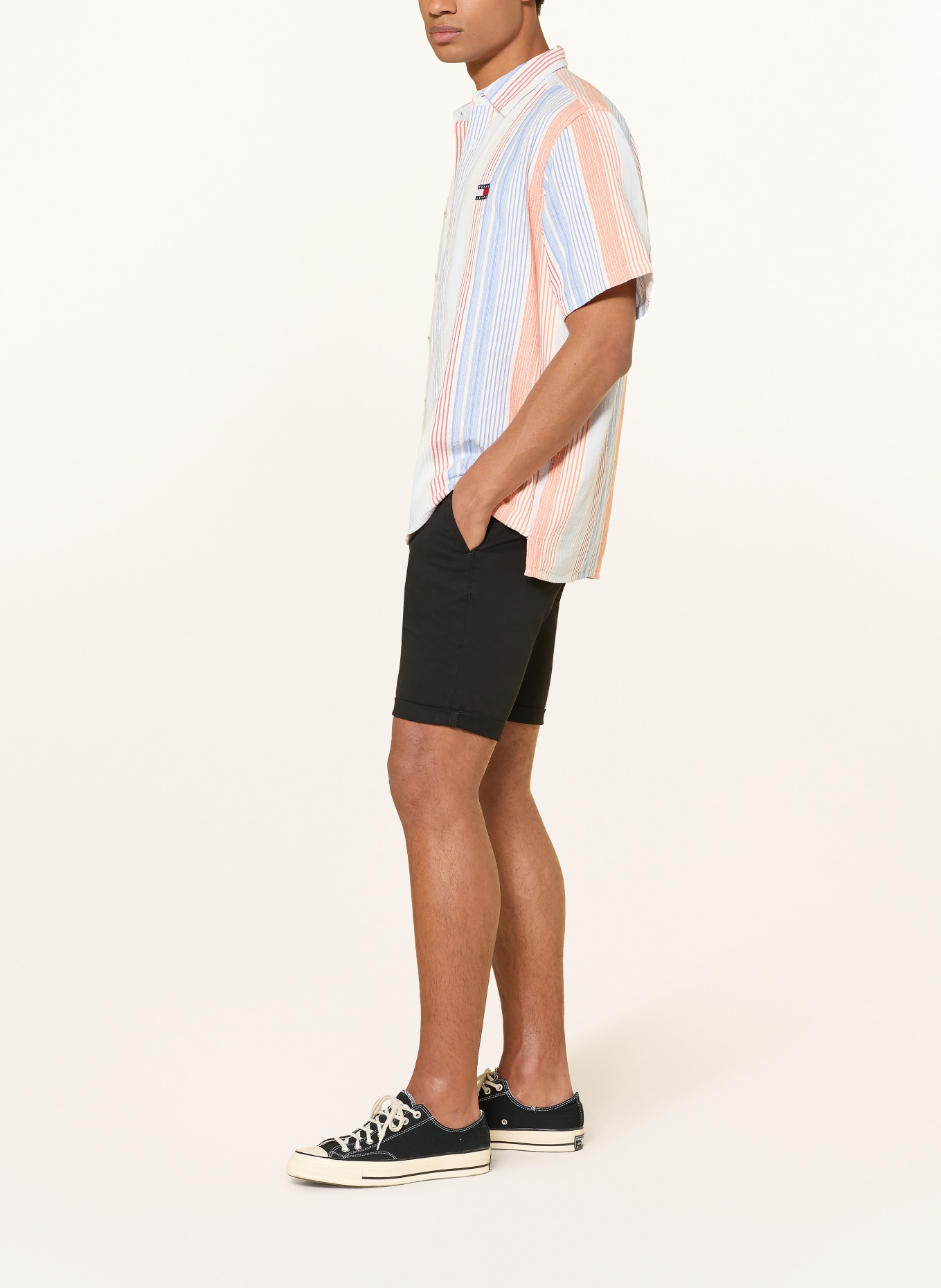 TOMMY JEANS korte broek: ZWART