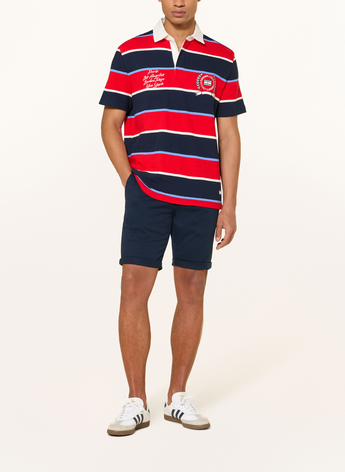 TOMMY JEANS korte broek: DONKERBLAUW