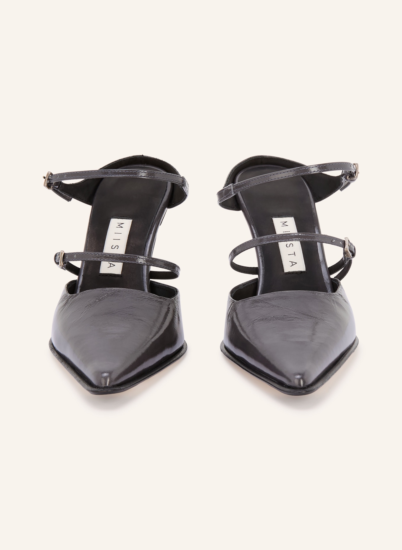 MIISTA Mules SHARI: DUNKELGRAU