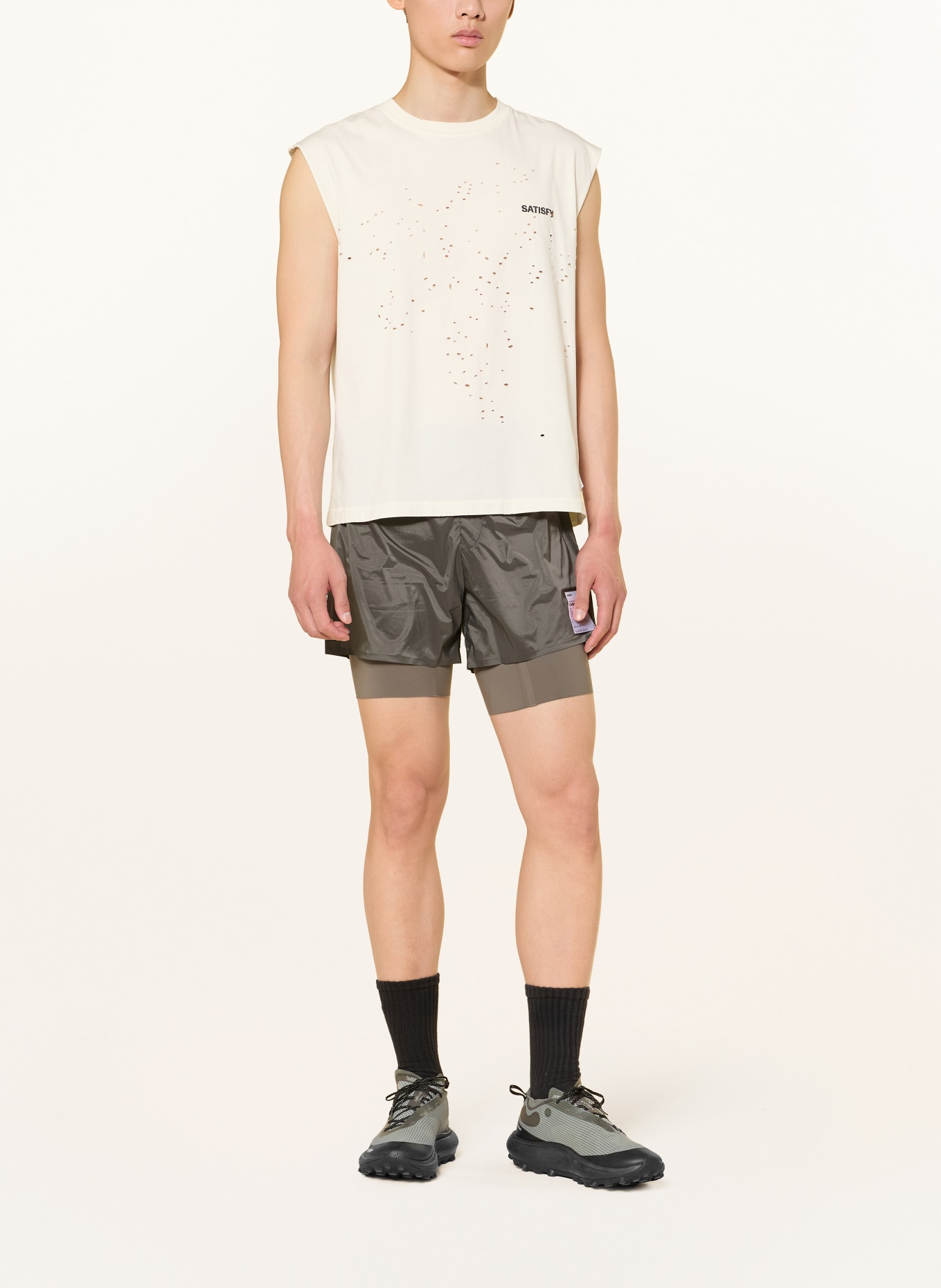 SATISFY Hardloopshirt MOTHTECH™: ECRU