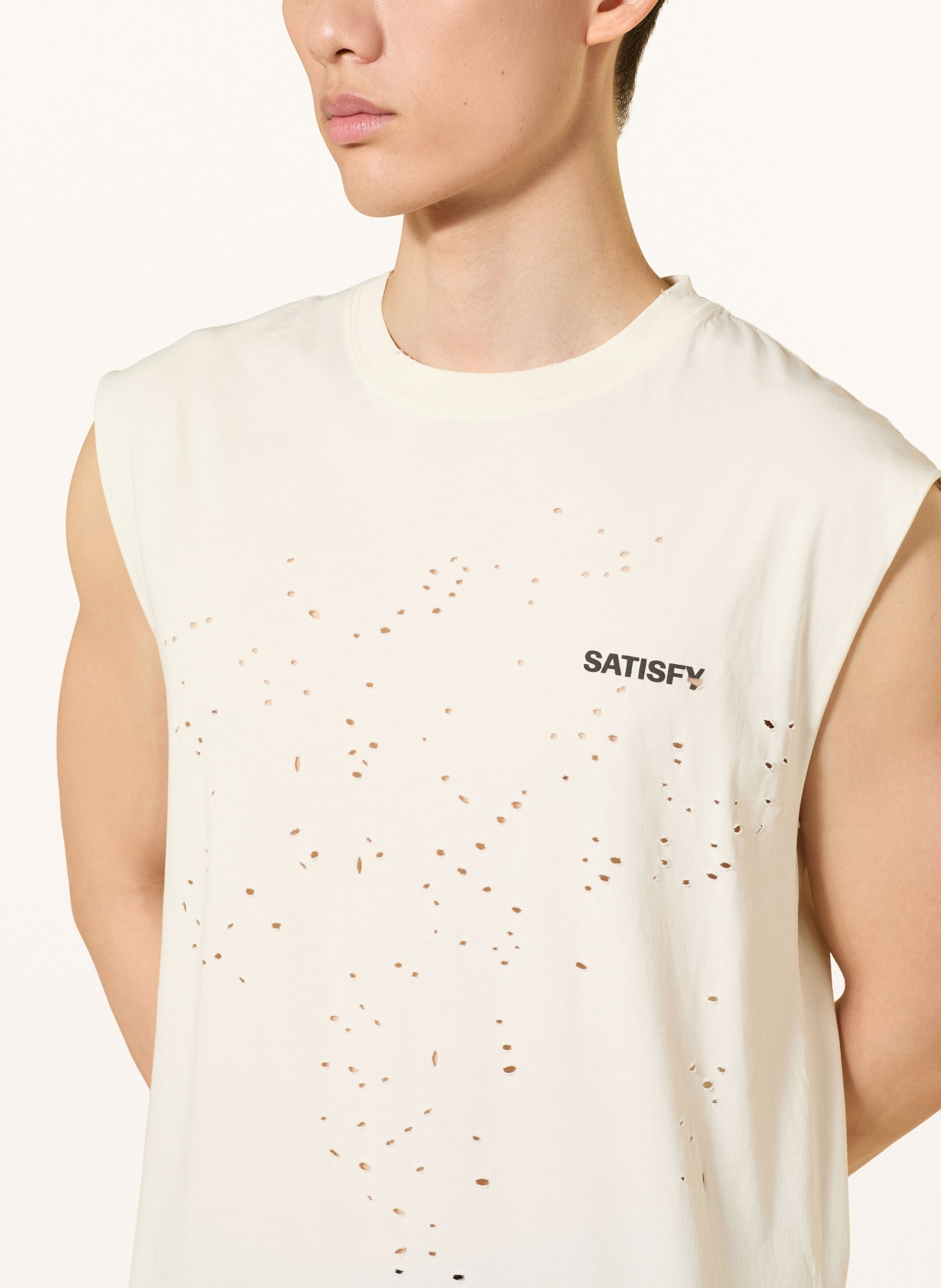 SATISFY Hardloopshirt MOTHTECH™: ECRU