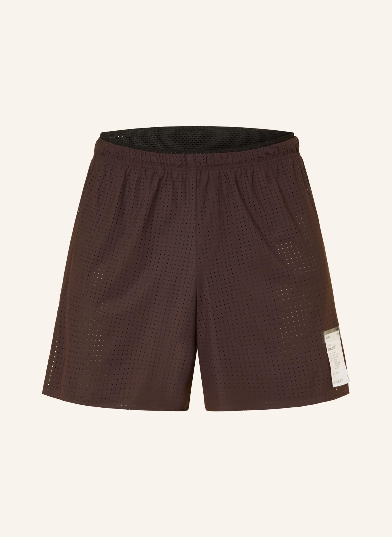 SATISFY 2-in-1-Laufshorts SPACE-O™: DUNKELBRAUN