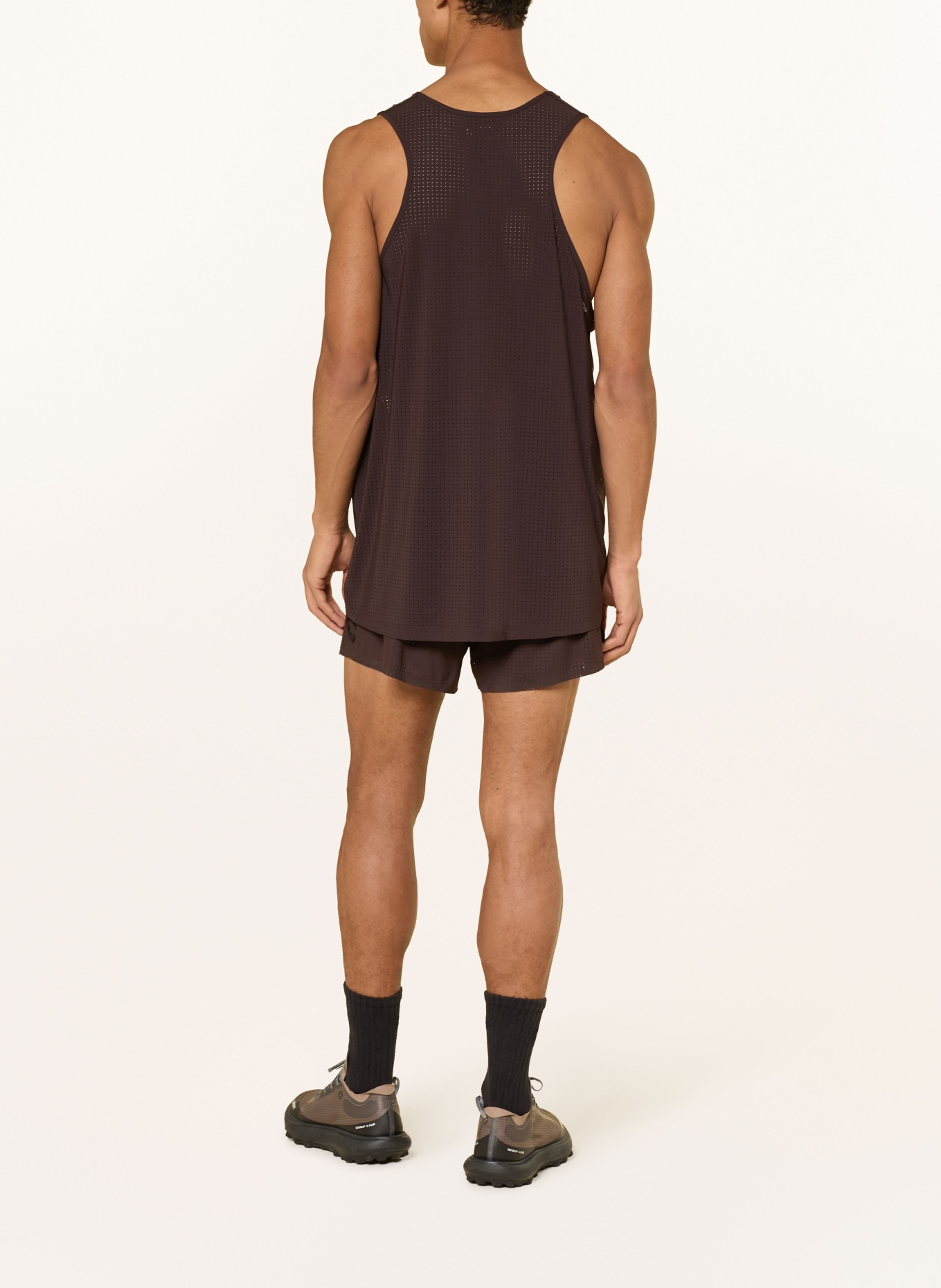 SATISFY 2-in-1-Laufshorts SPACE-O™: DUNKELBRAUN