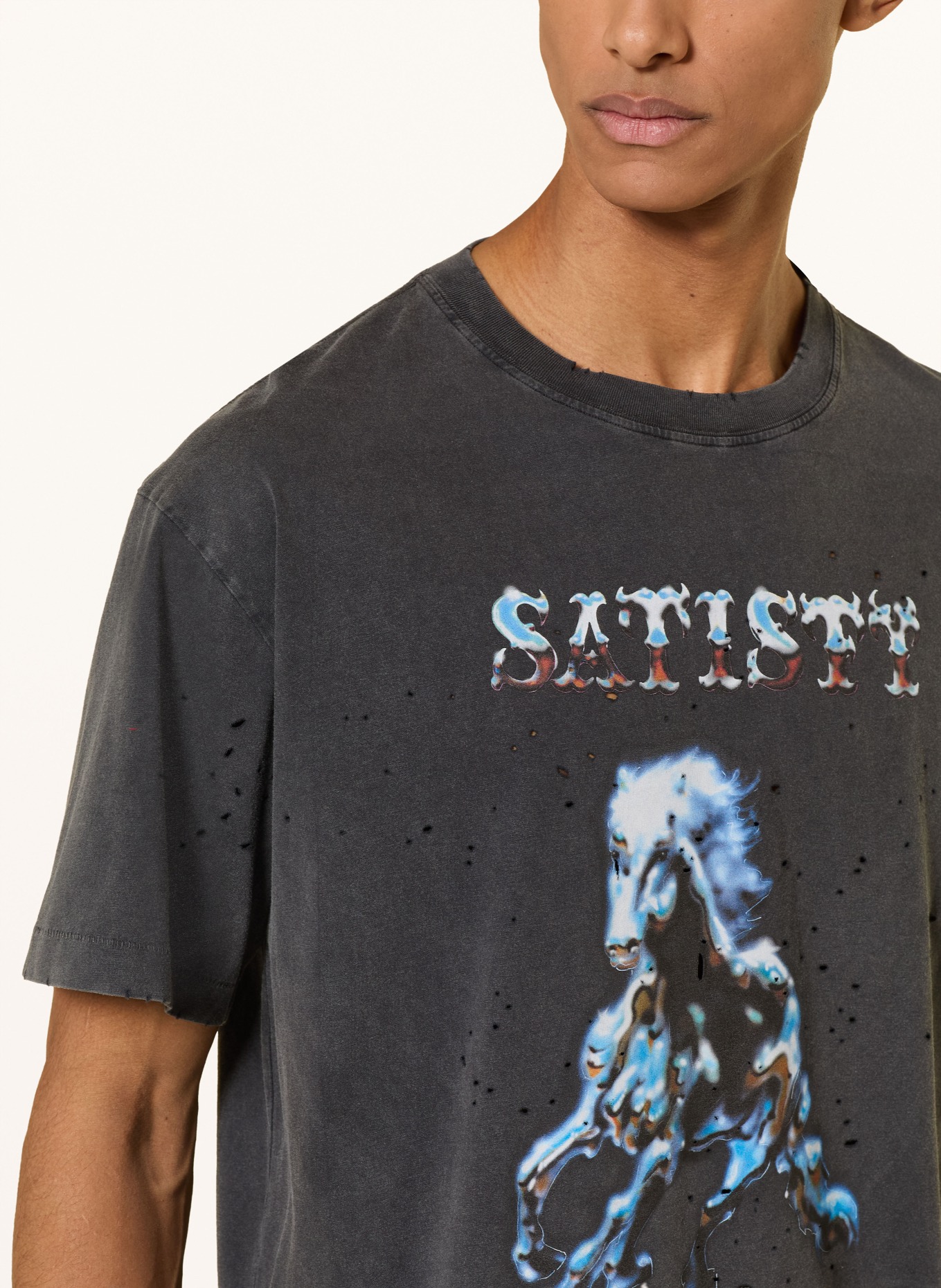 SATISFY Hardloopshirt MOTHTECH: ZWART