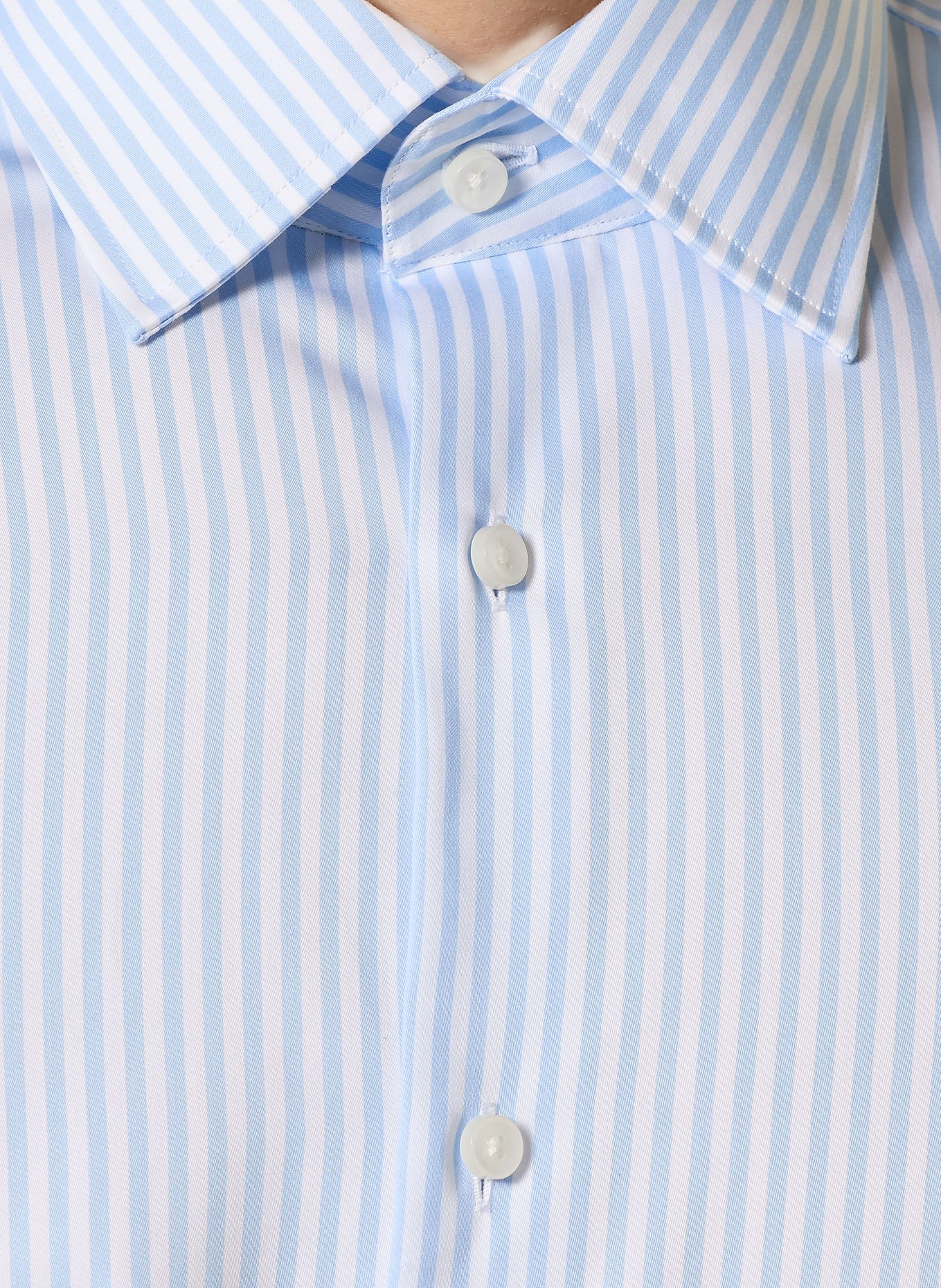 BOSS JOE Regular Fit Shirt: LIGHT BLUE / WHITE
