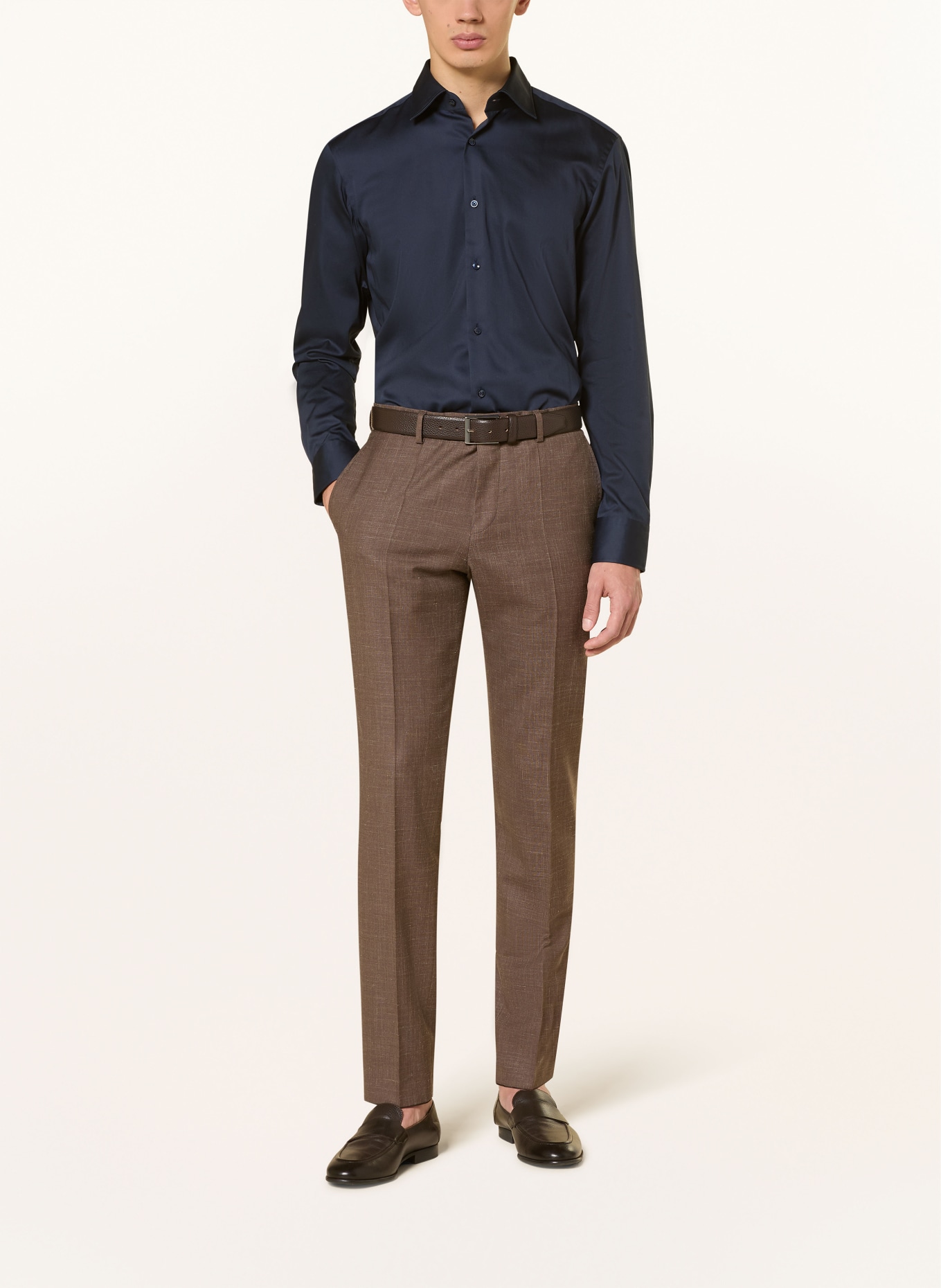 BOSS Overhemd JOE Regular Fit: DONKERBLAUW