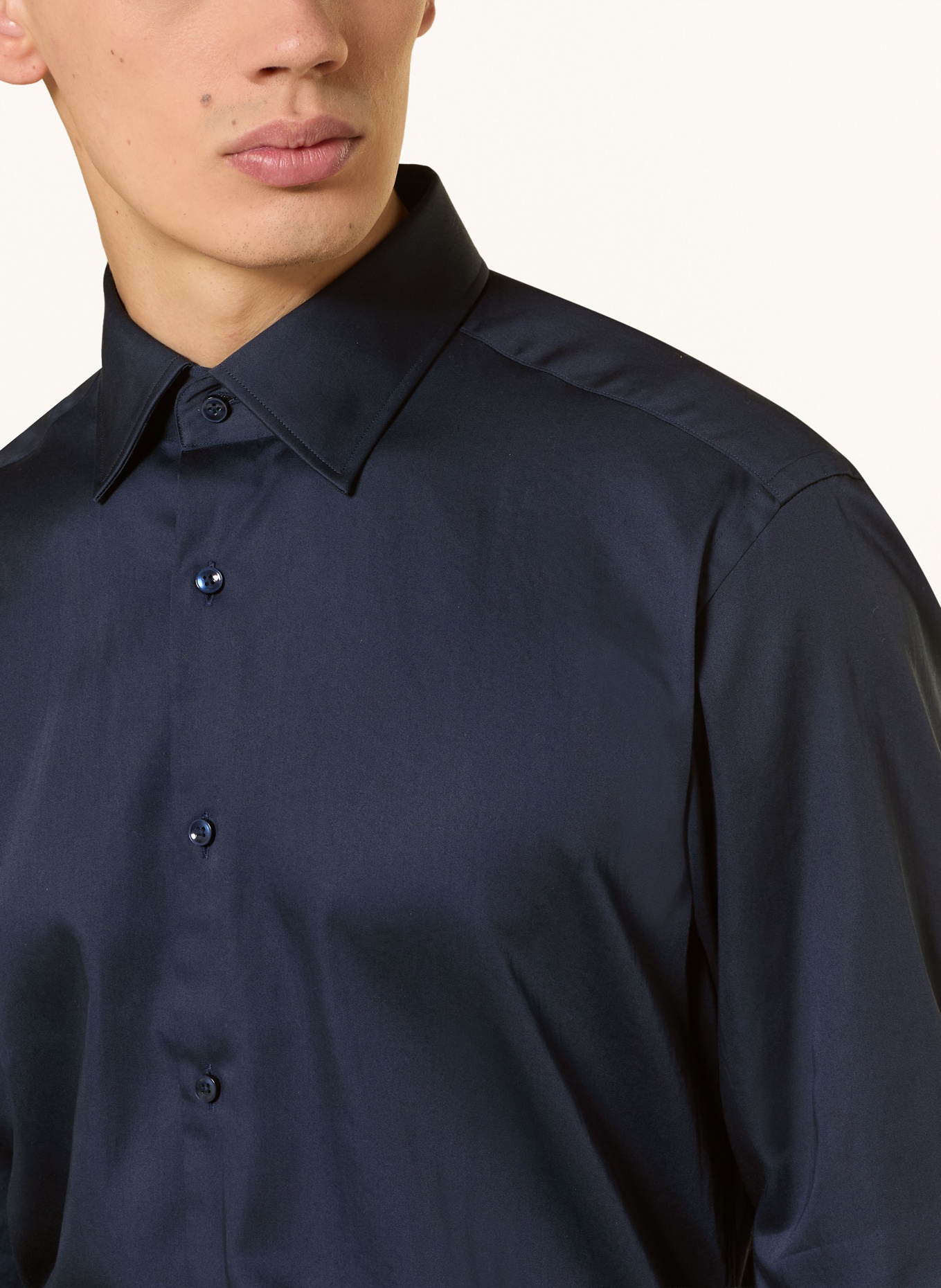 BOSS Overhemd JOE Regular Fit: DONKERBLAUW