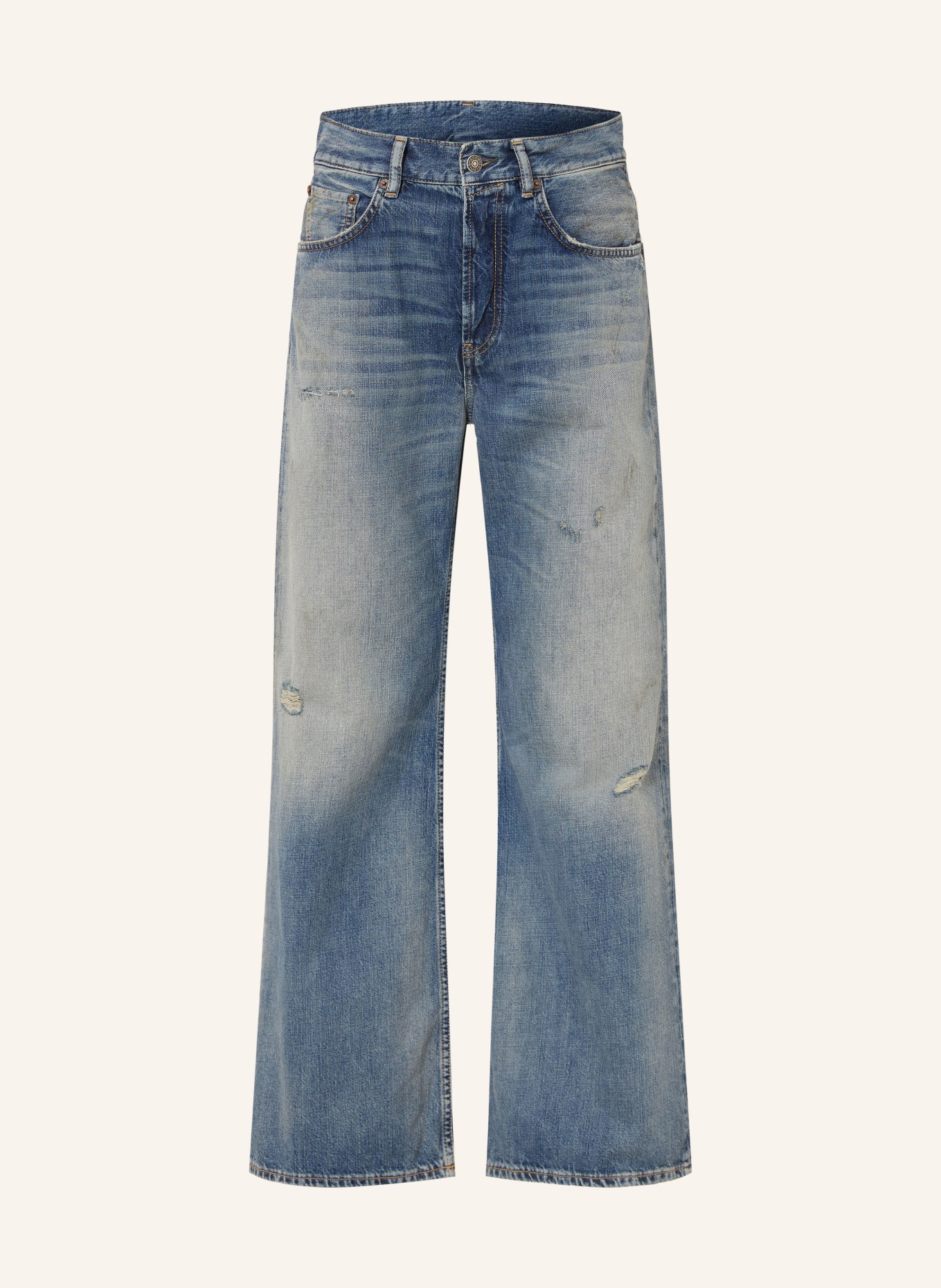 Acne Studios Ripped jeans: 863 MID BLUE