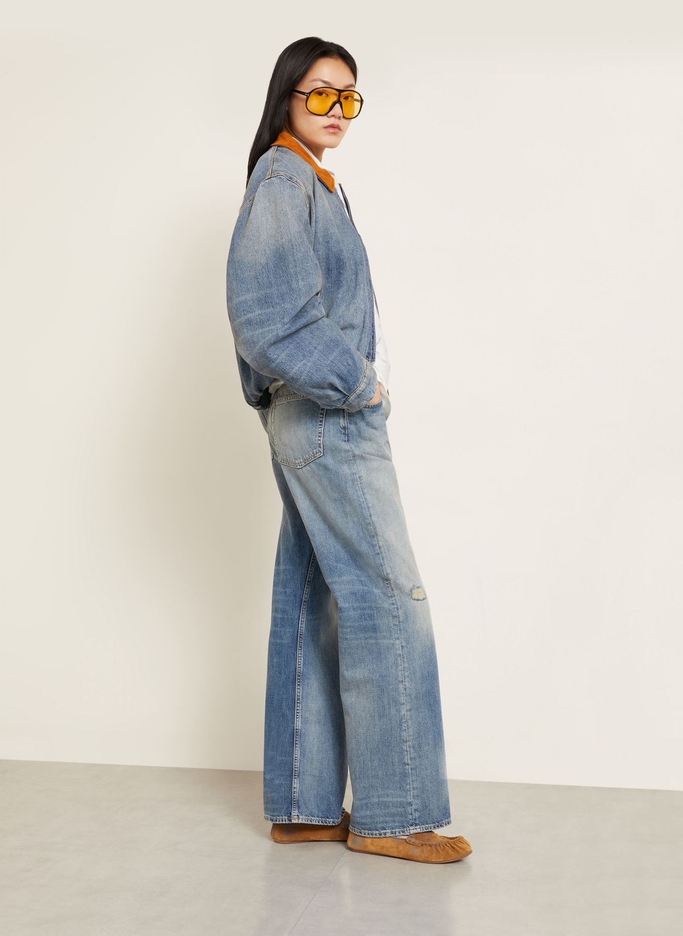 Acne Studios Ripped jeans: 863 MID BLUE