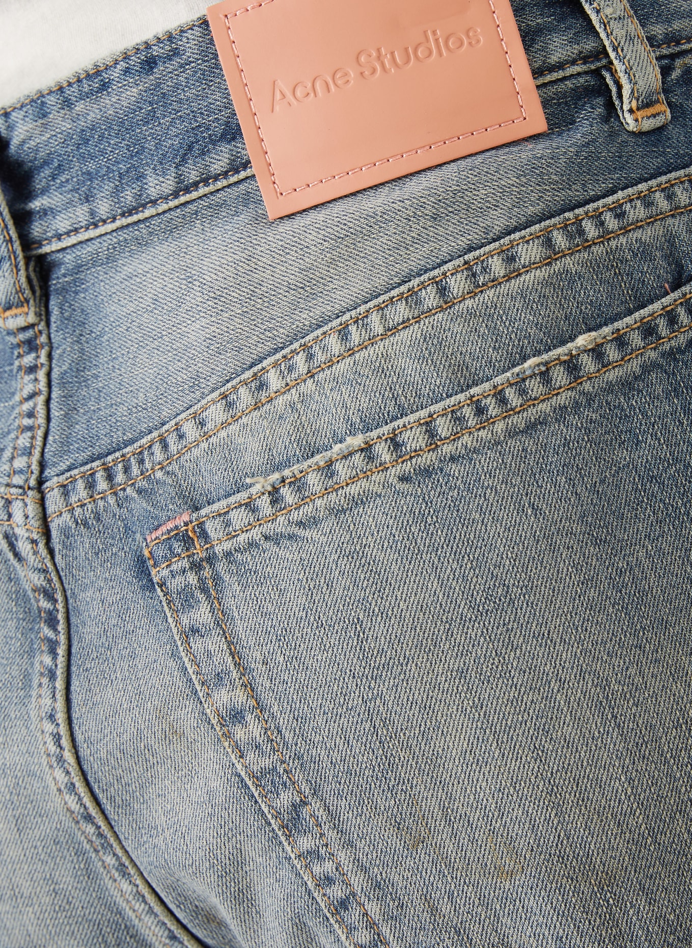 Acne Studios Ripped jeans: 863 MID BLUE