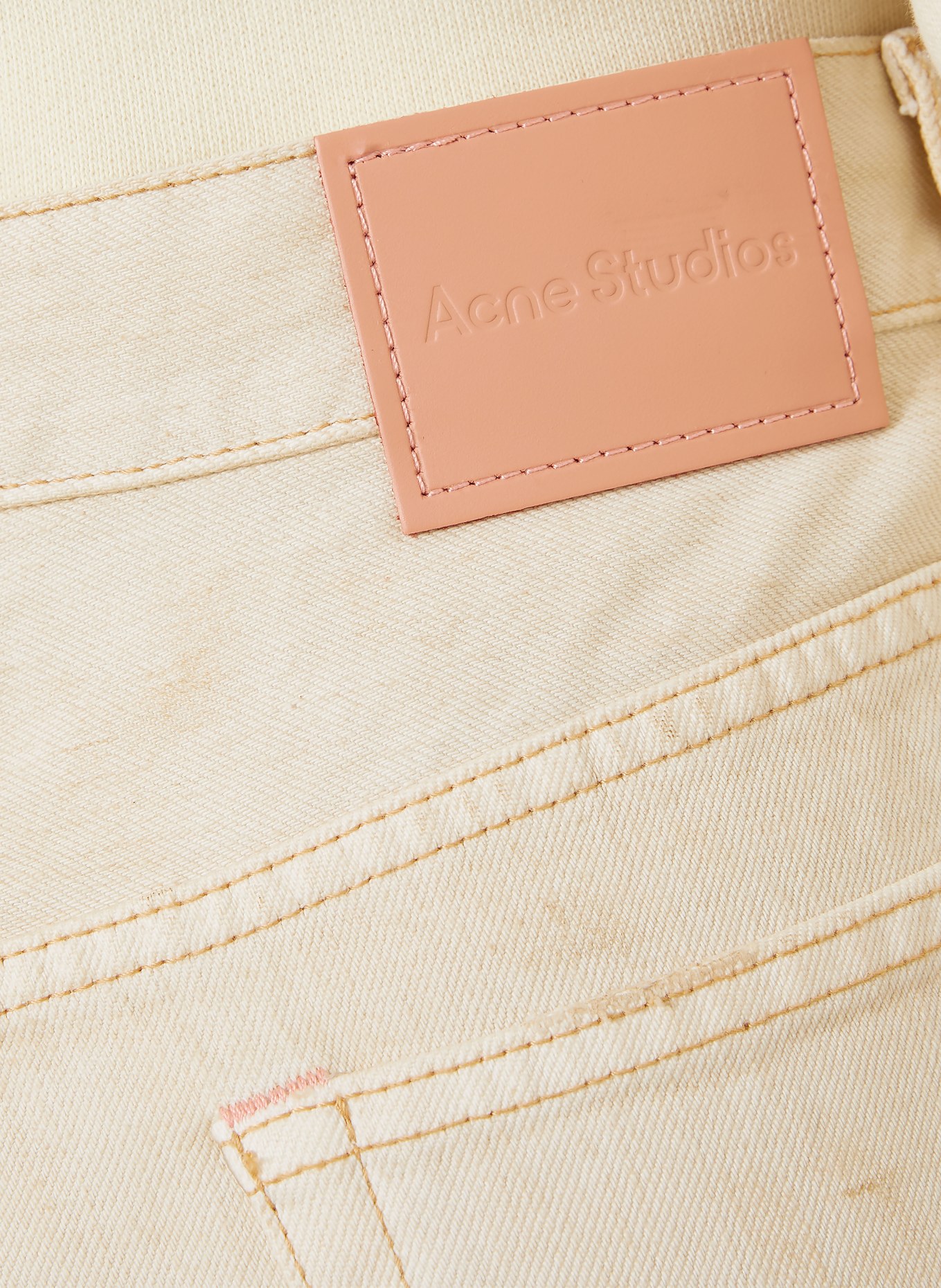 Acne Studios Versleten jeans: 100 WHITE