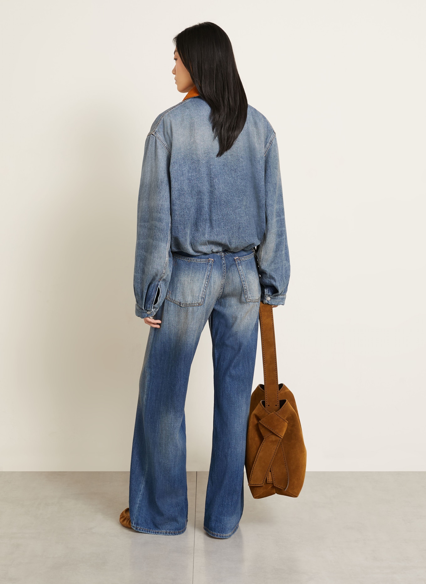 Acne Studios denim jacket: AUZ MID BLUE