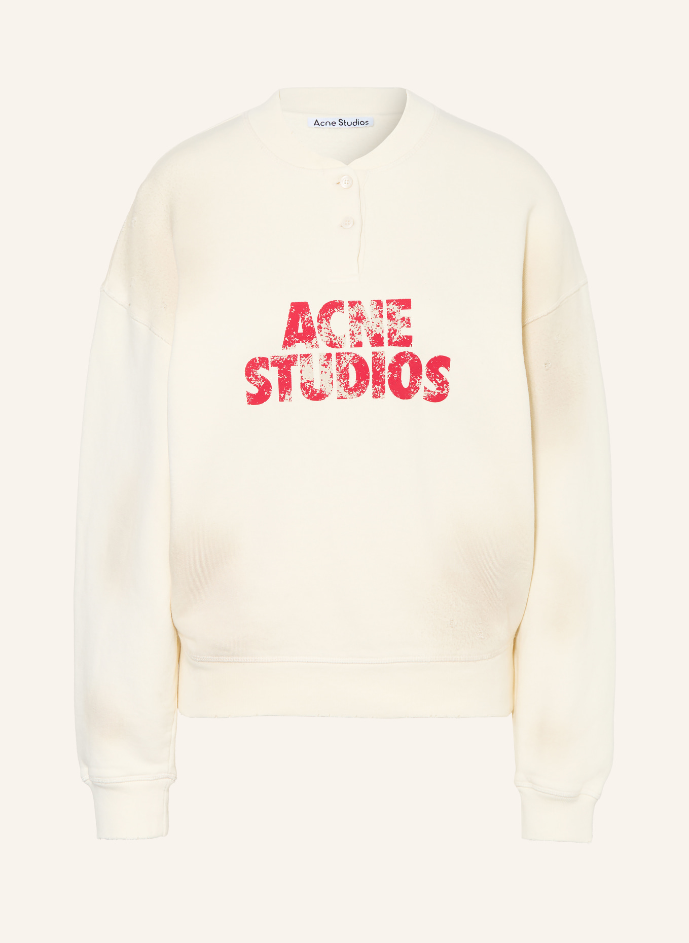 Acne Studios sweatshirt: CRÈME / ROOD