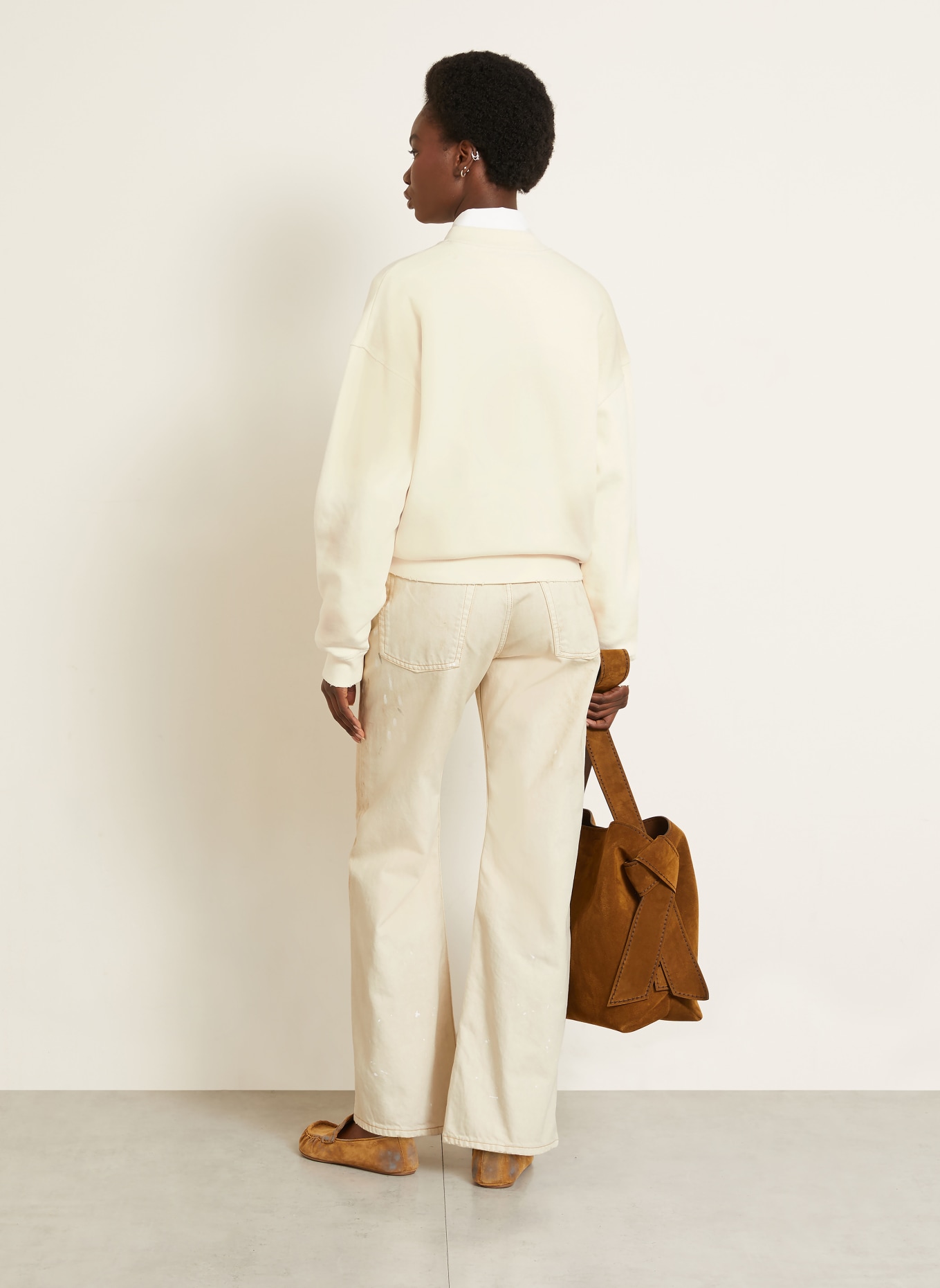 Acne Studios sweatshirt: CRÈME / ROOD