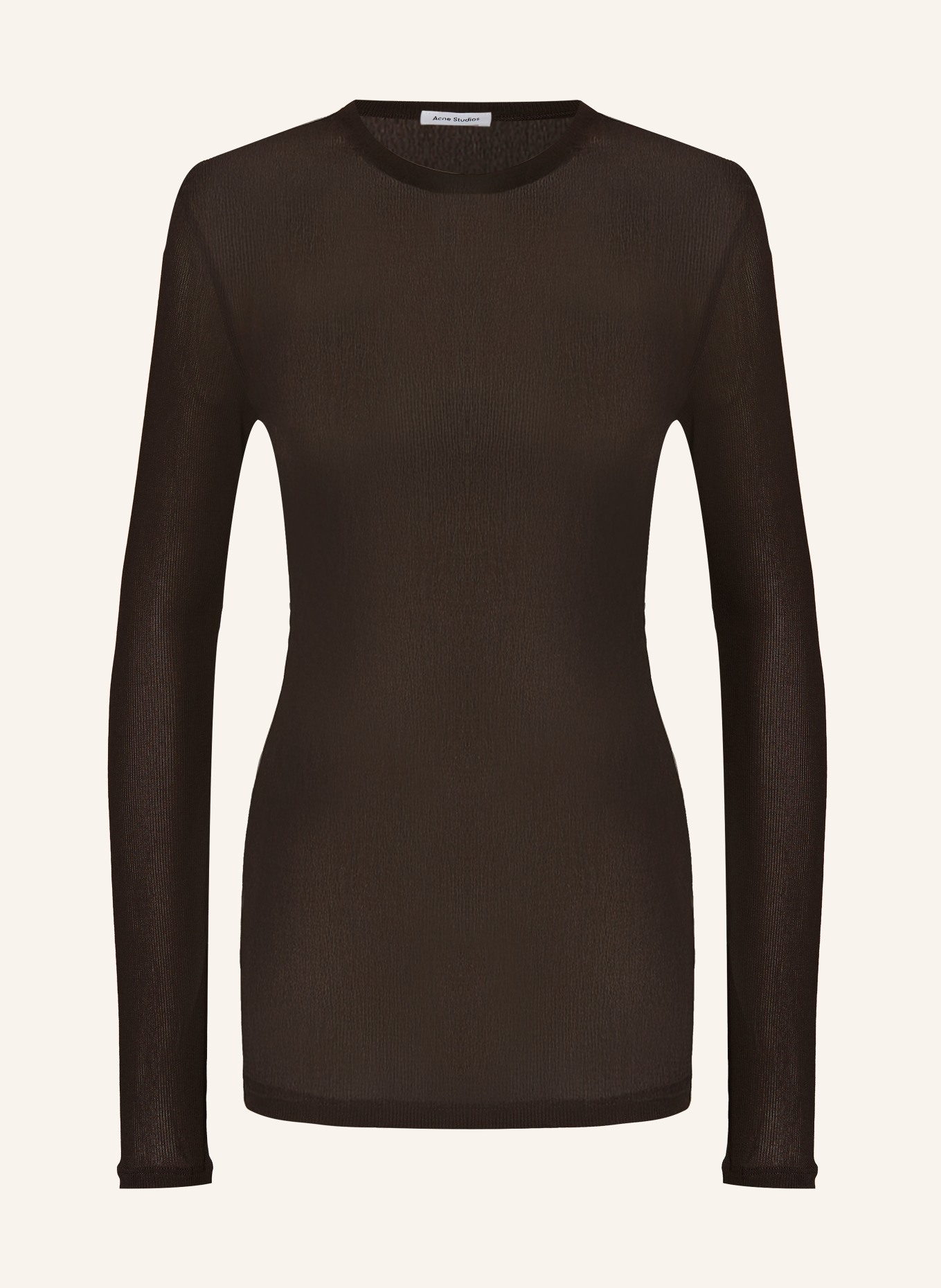 Acne Studios Longsleeve: DUNKELBRAUN