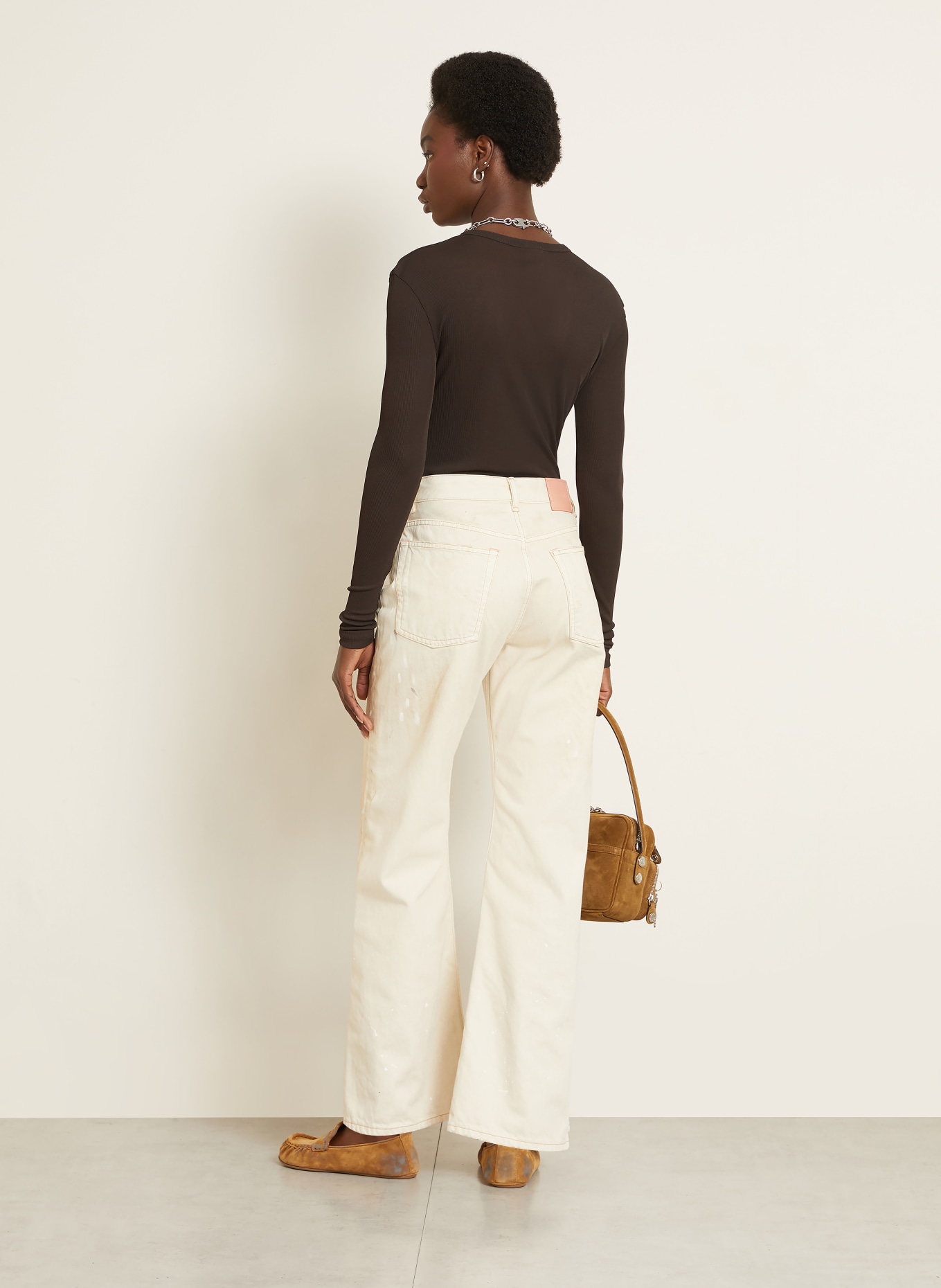 Acne Studios Longsleeve: DUNKELBRAUN