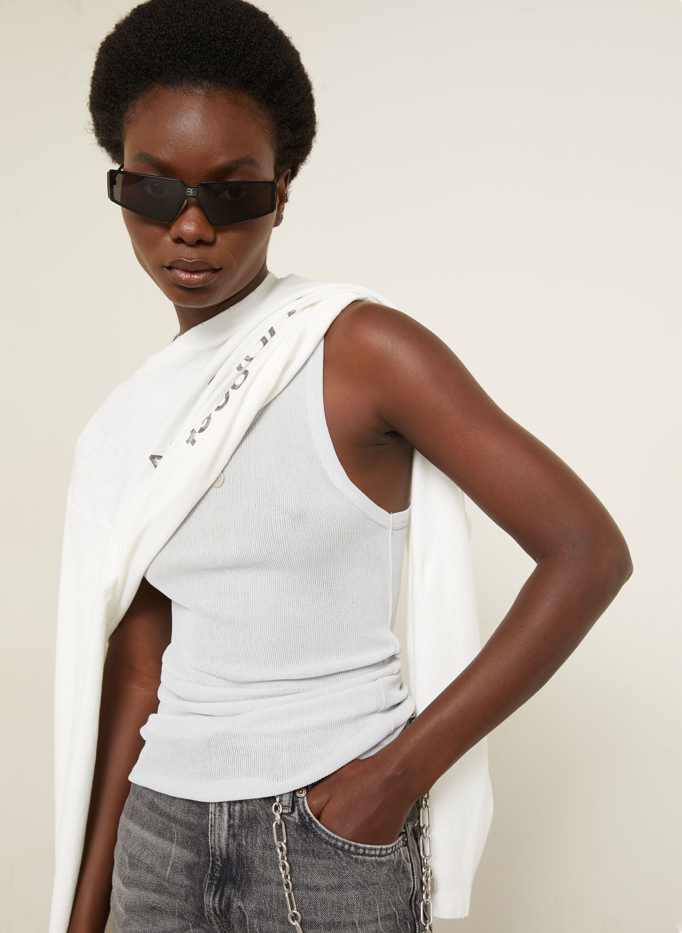 Acne Studios Haut: GRIS CLAIR