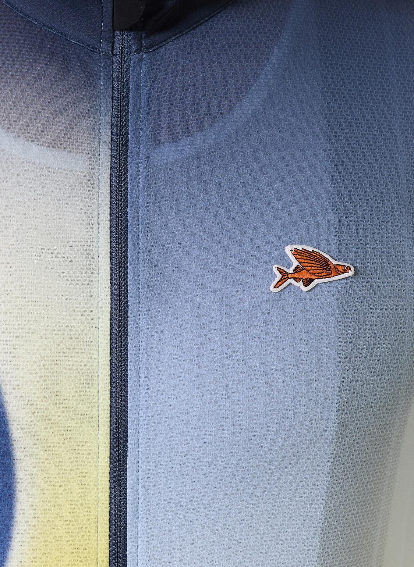 CAFÉ DU CYCLISTE Radtrikot MONA: BLAU / GELB / HELLBLAU