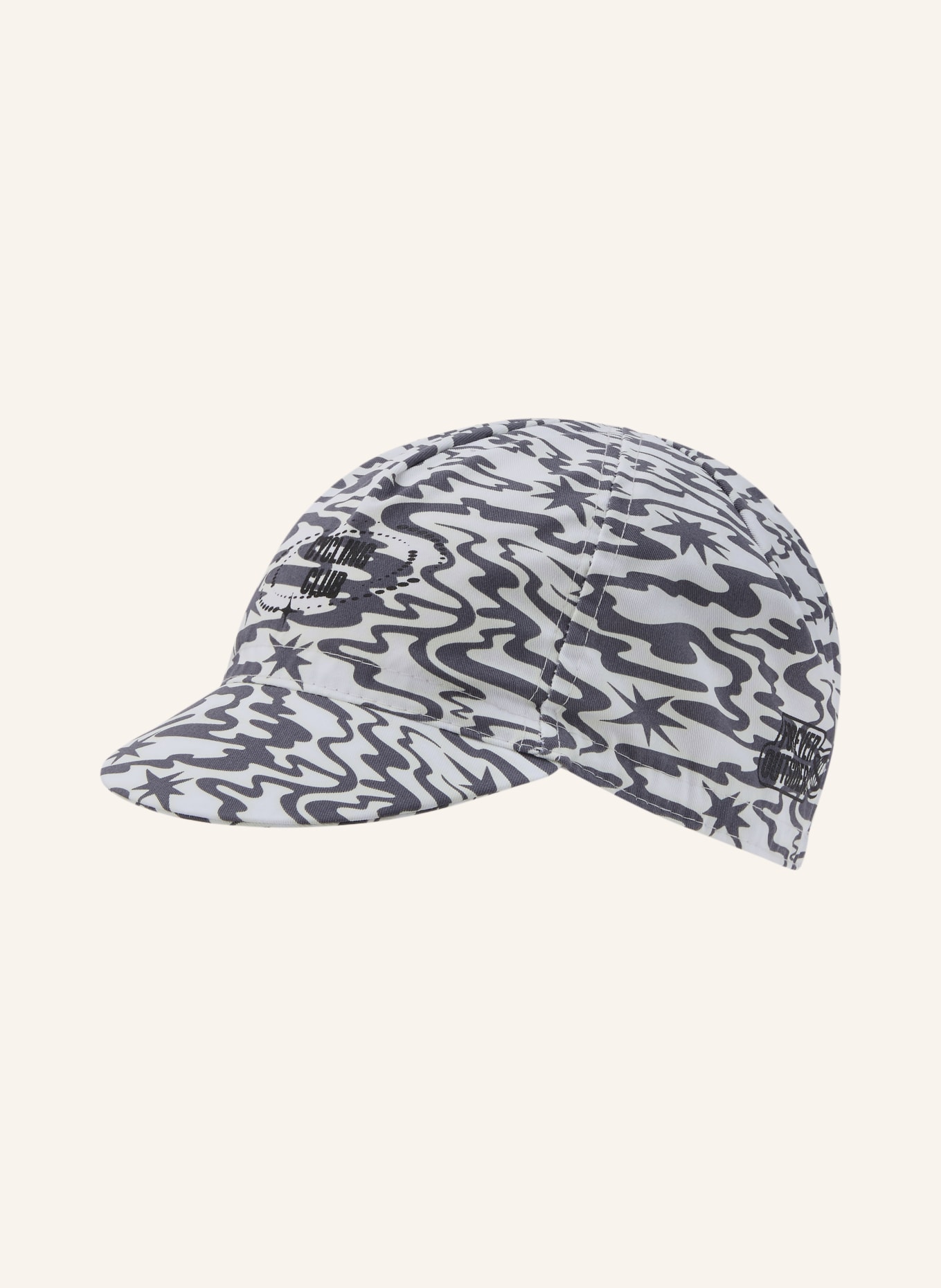 CAFÉ DU CYCLISTE Cap GAPETTE: DONKERGRIJS / WIT