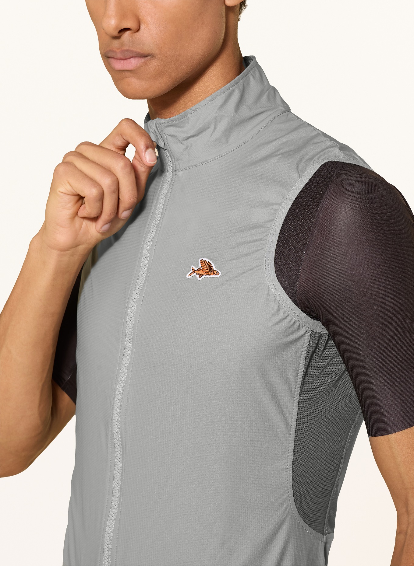CAFÉ DU CYCLISTE Fietsvest EDITH: GRIJS