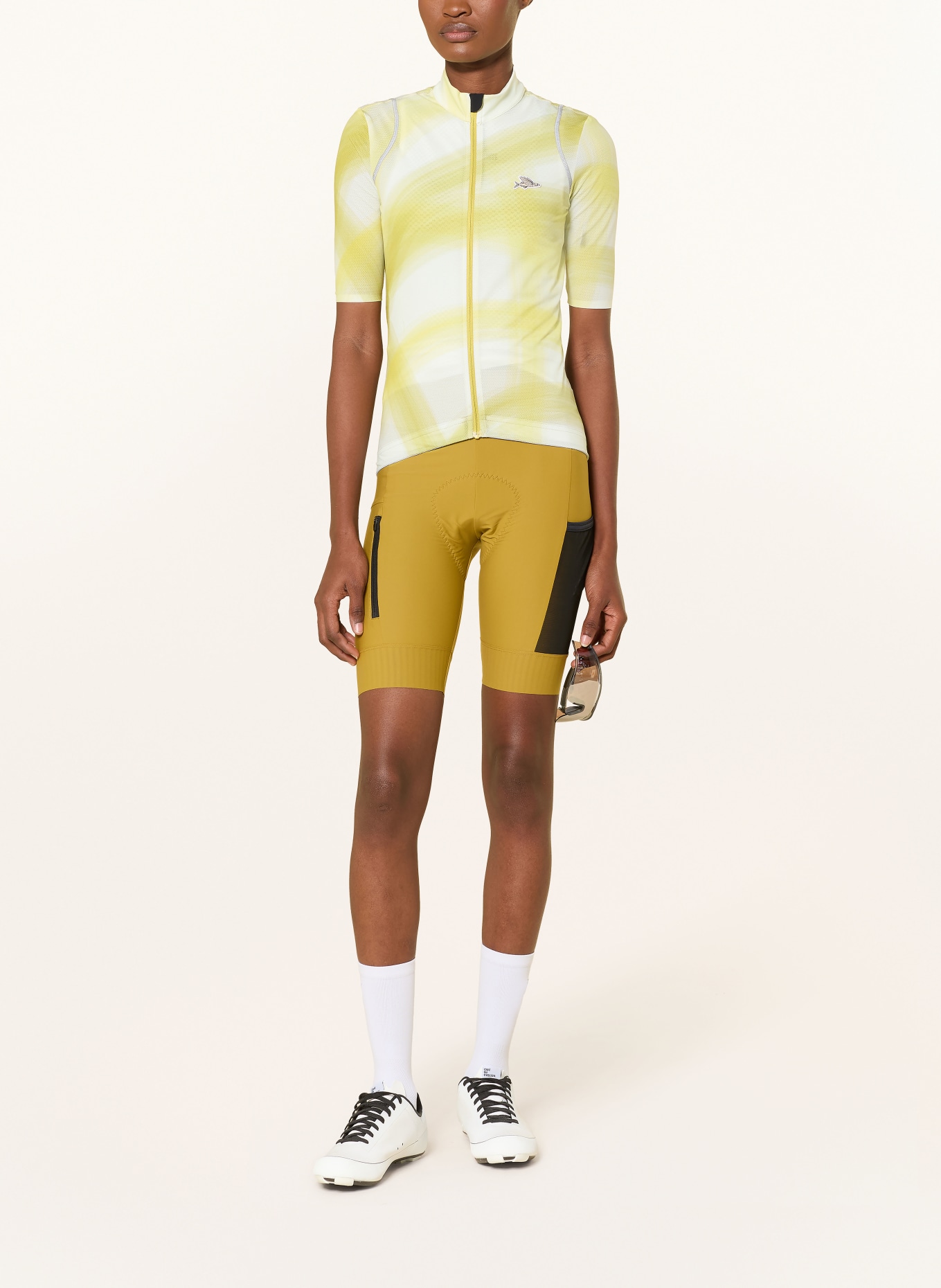 CAFÉ DU CYCLISTE Fietsshirt MONA: LICHTGEEL / GEEL