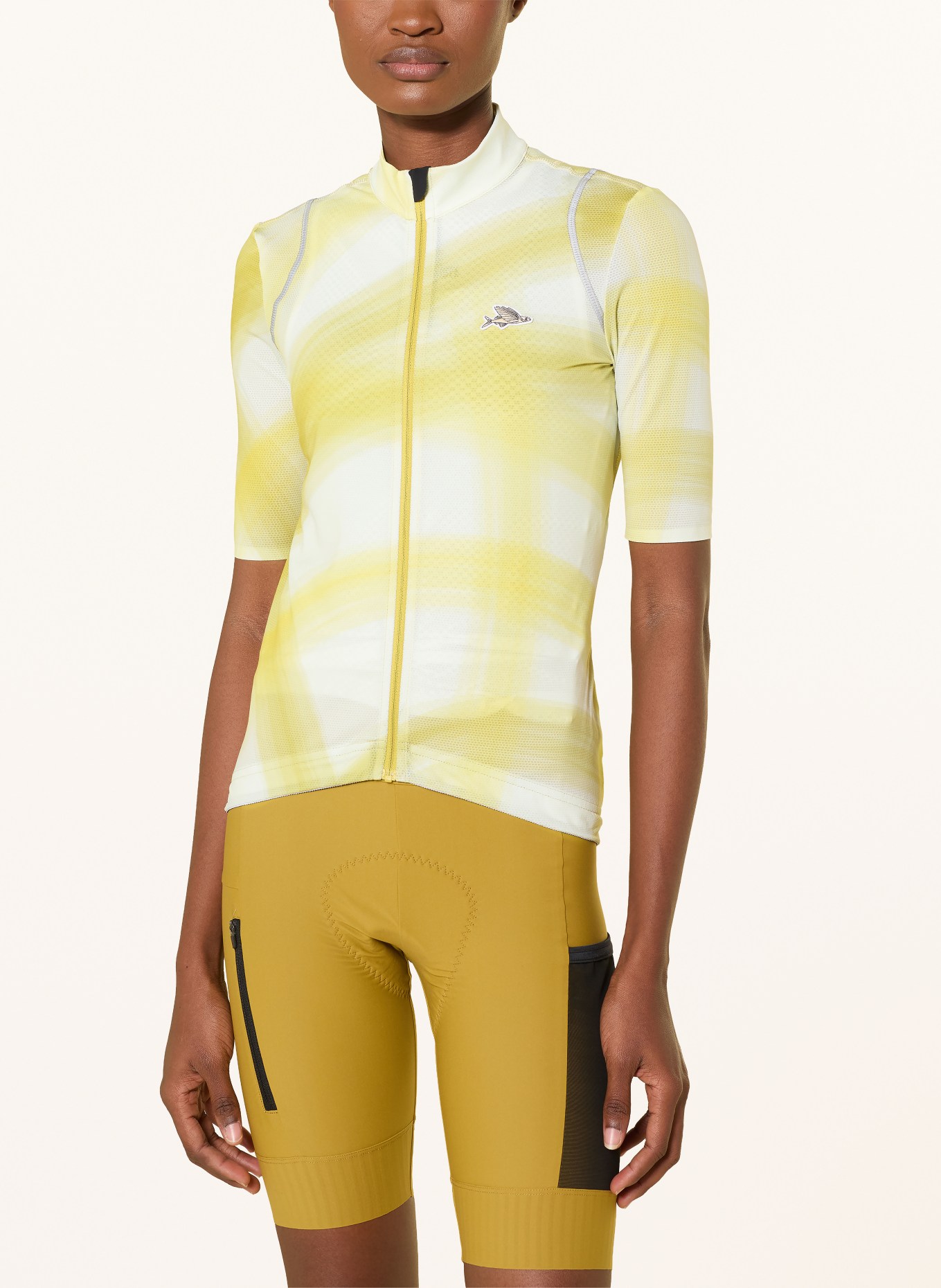 CAFÉ DU CYCLISTE Fietsshirt MONA: LICHTGEEL / GEEL