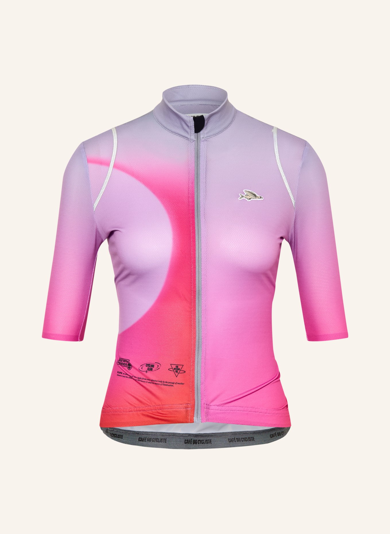 CAFÉ DU CYCLISTE Radtrikot MONA: NEONROSA / HELLLILA