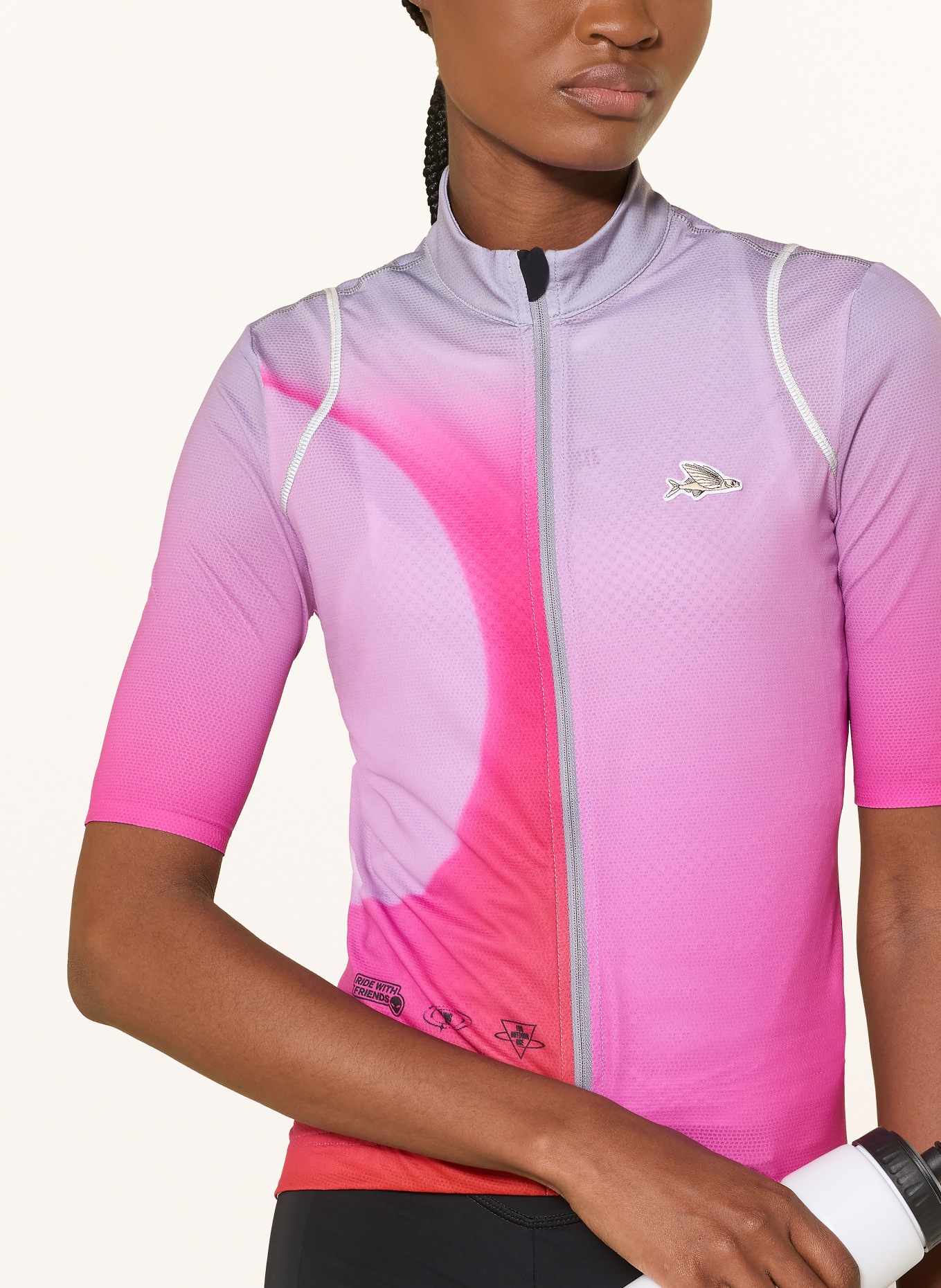 CAFÉ DU CYCLISTE Radtrikot MONA: NEONROSA / HELLLILA