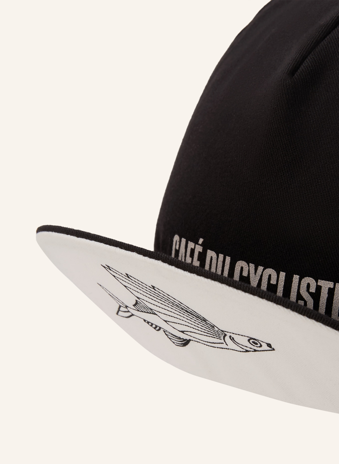 CAFÉ DU CYCLISTE Casquette GAPETTE: NOIR / BLANC