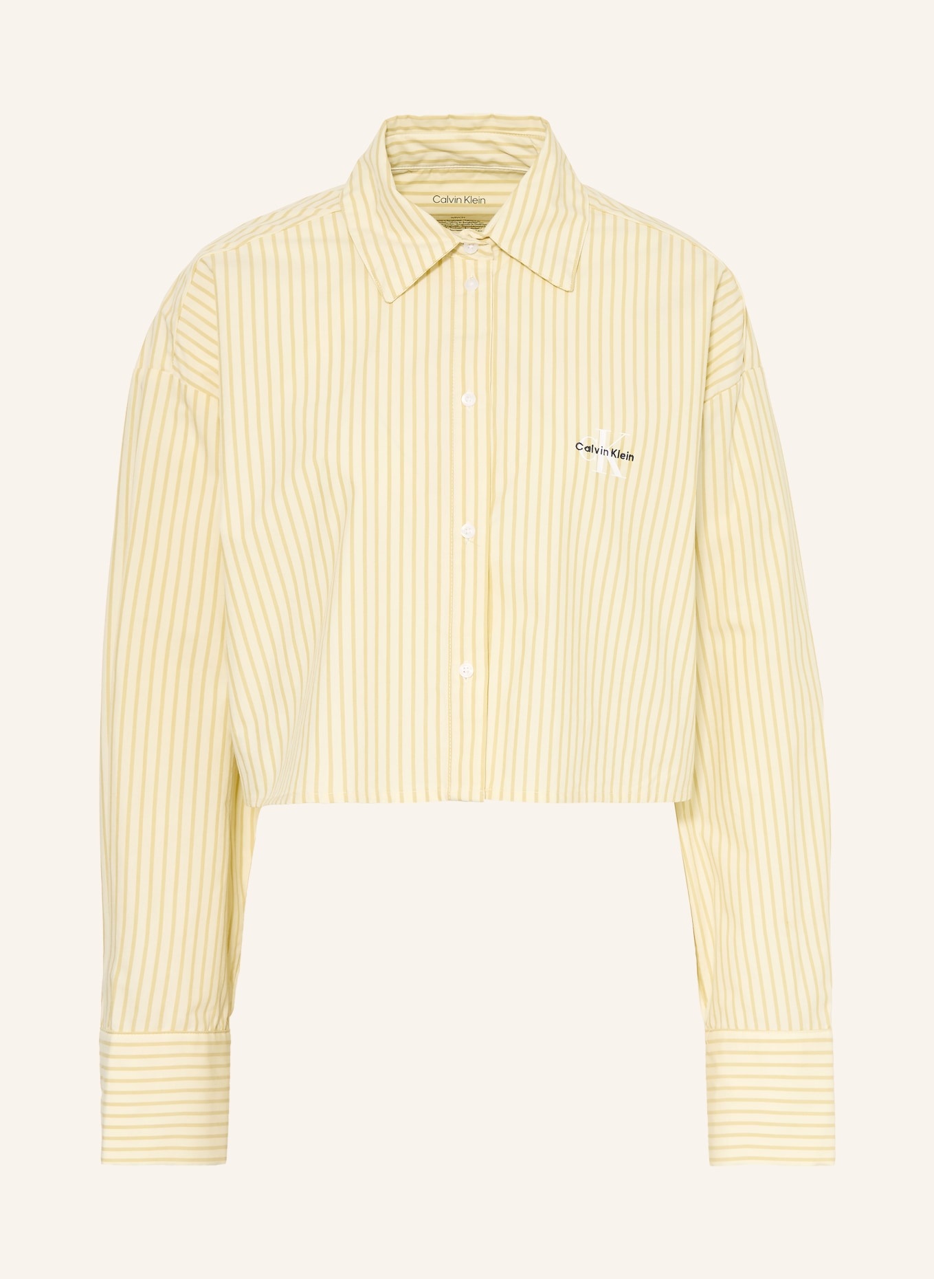 Calvin Klein chemise de nuit: VERT CLAIR / CRÈME