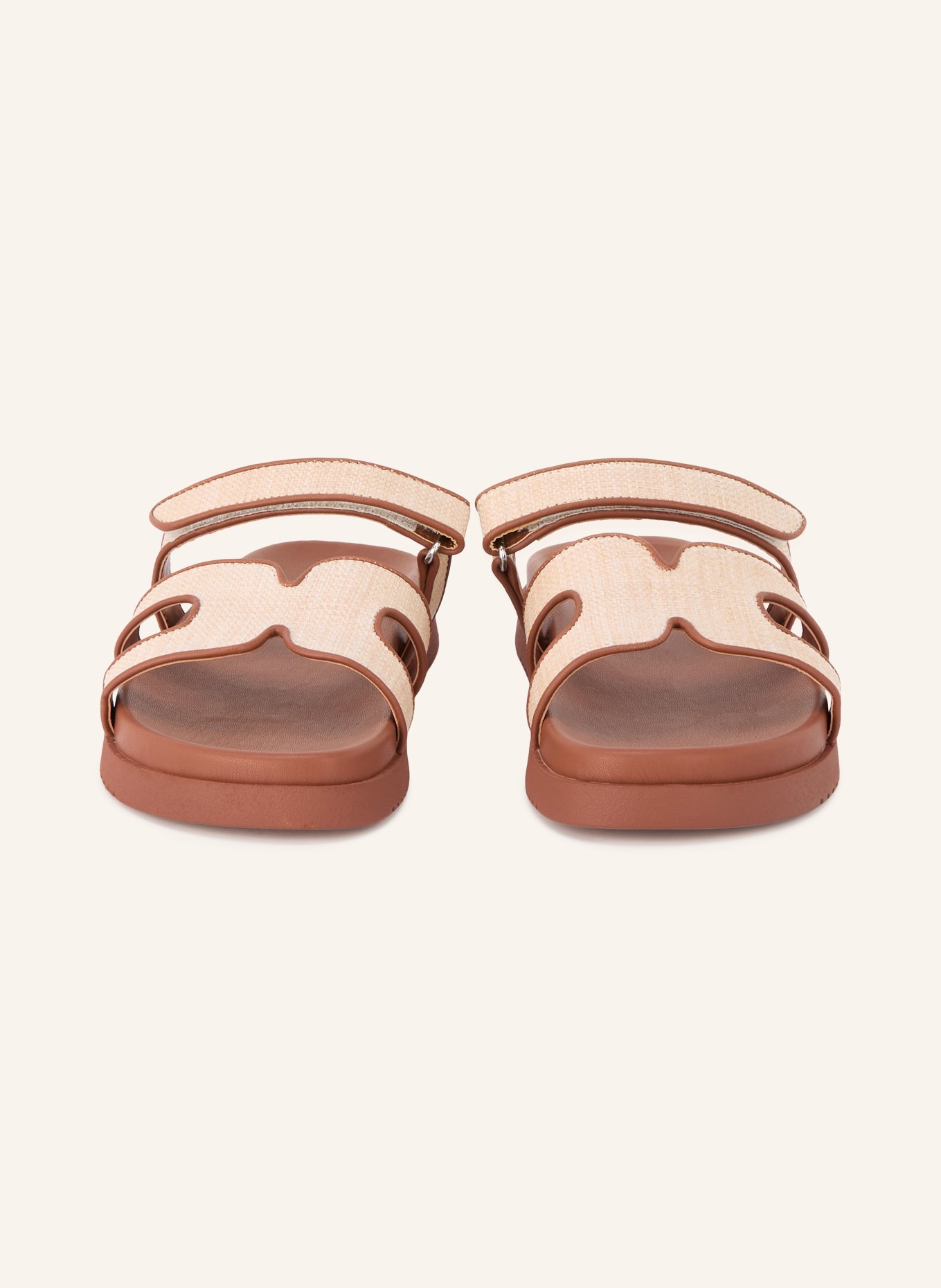 STEVE MADDEN MISSILE mules: ECRU / BROWN