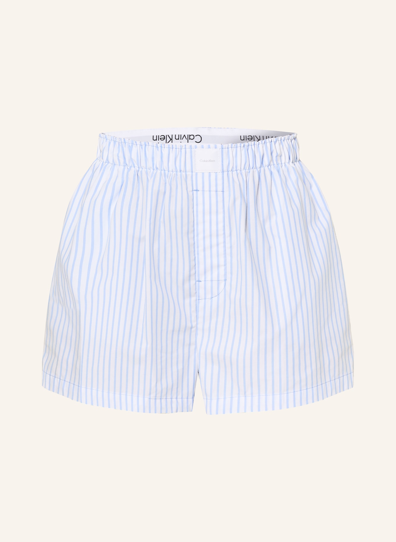 Calvin Klein sleep shorts: LIGHT BLUE / WHITE