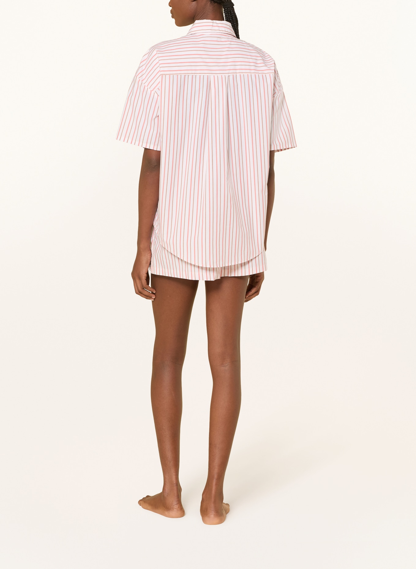 Calvin Klein slaapshort: WIT / BRUIN / LICHTORANJE