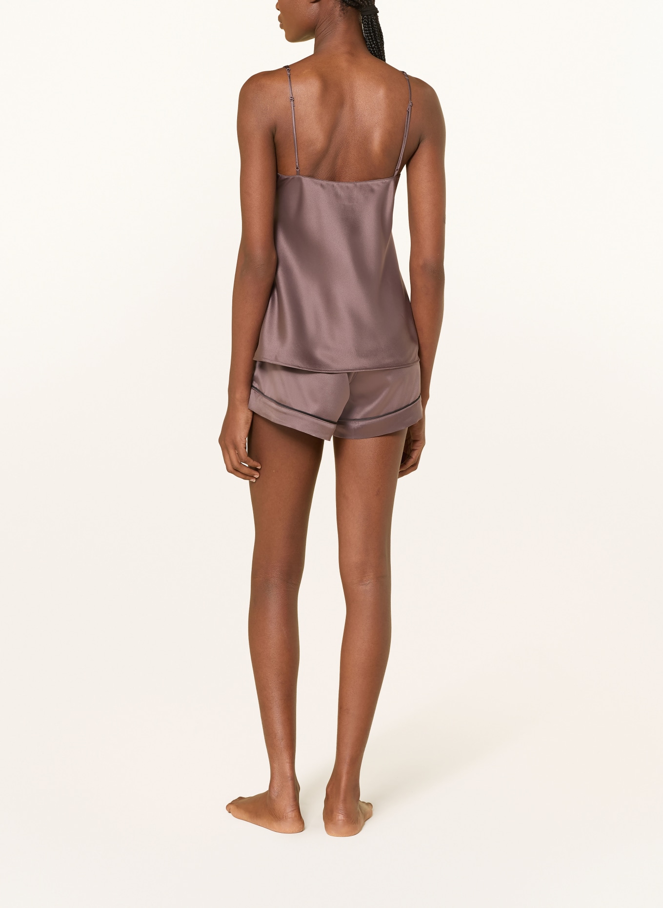 Calvin Klein Slaaptop van satijn: TAUPE