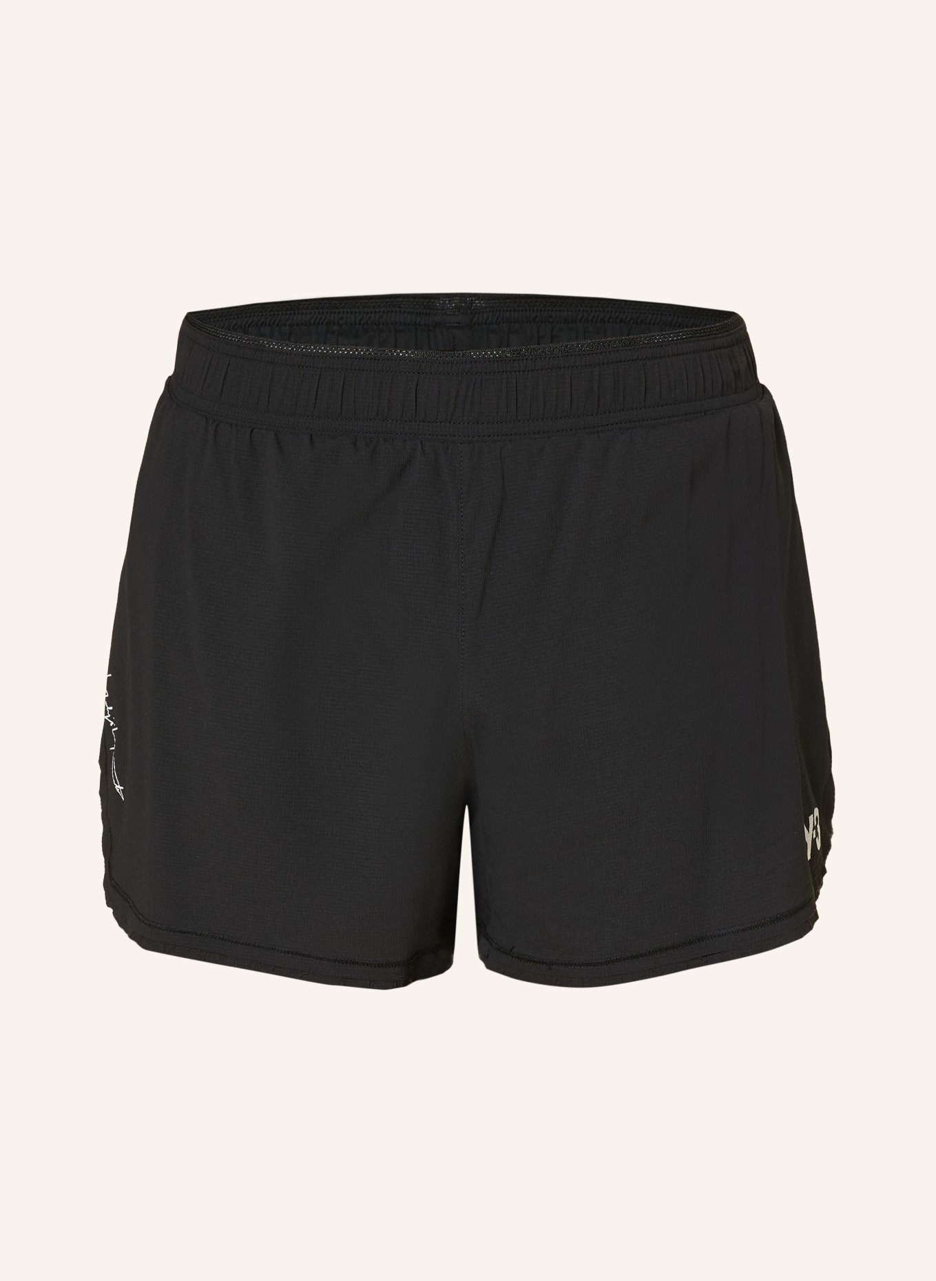 Y-3 2v1 běžecké šortky Y-3 RUNNING: ČERNÁ / BÍLÁ