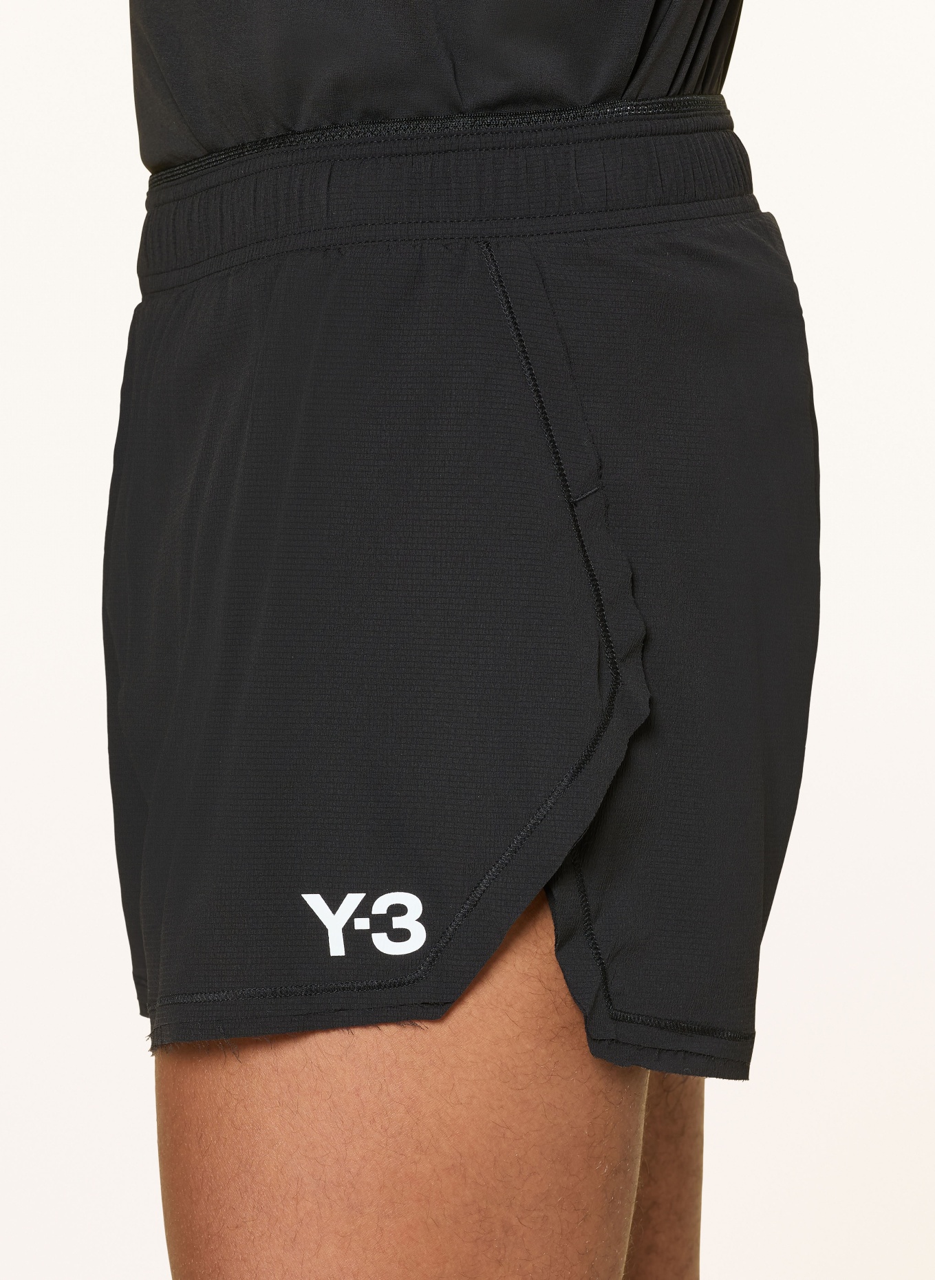 Y-3 2v1 běžecké šortky Y-3 RUNNING: ČERNÁ / BÍLÁ