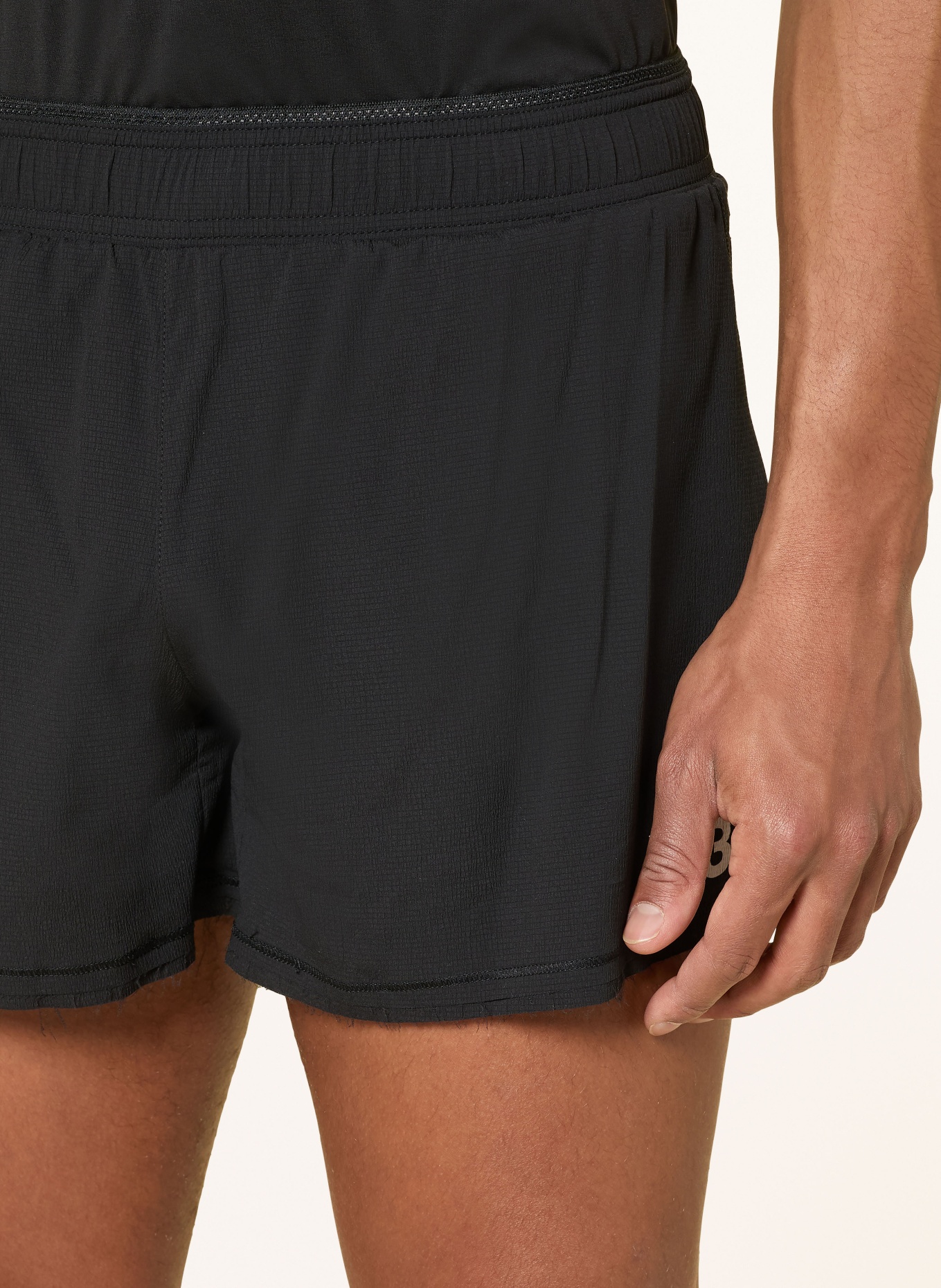 Y-3 2v1 běžecké šortky Y-3 RUNNING: ČERNÁ / BÍLÁ